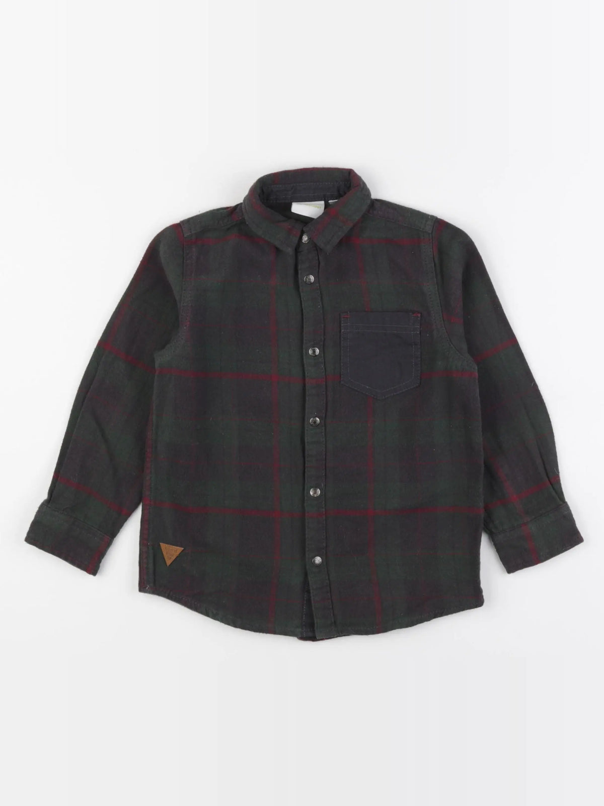 Vertbaudet - chemise vert - 6 ans