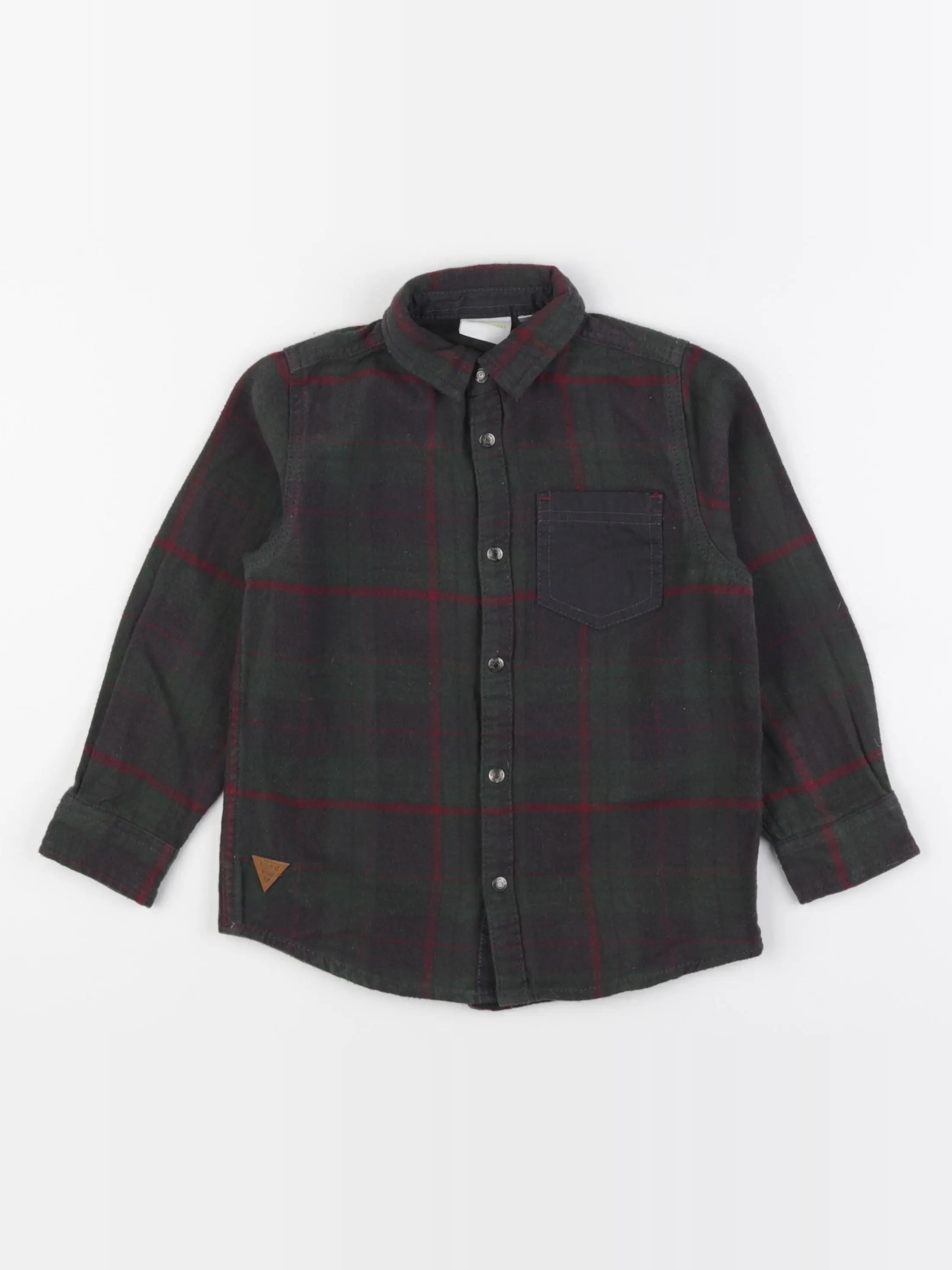 Vertbaudet - chemise vert - 6 ans