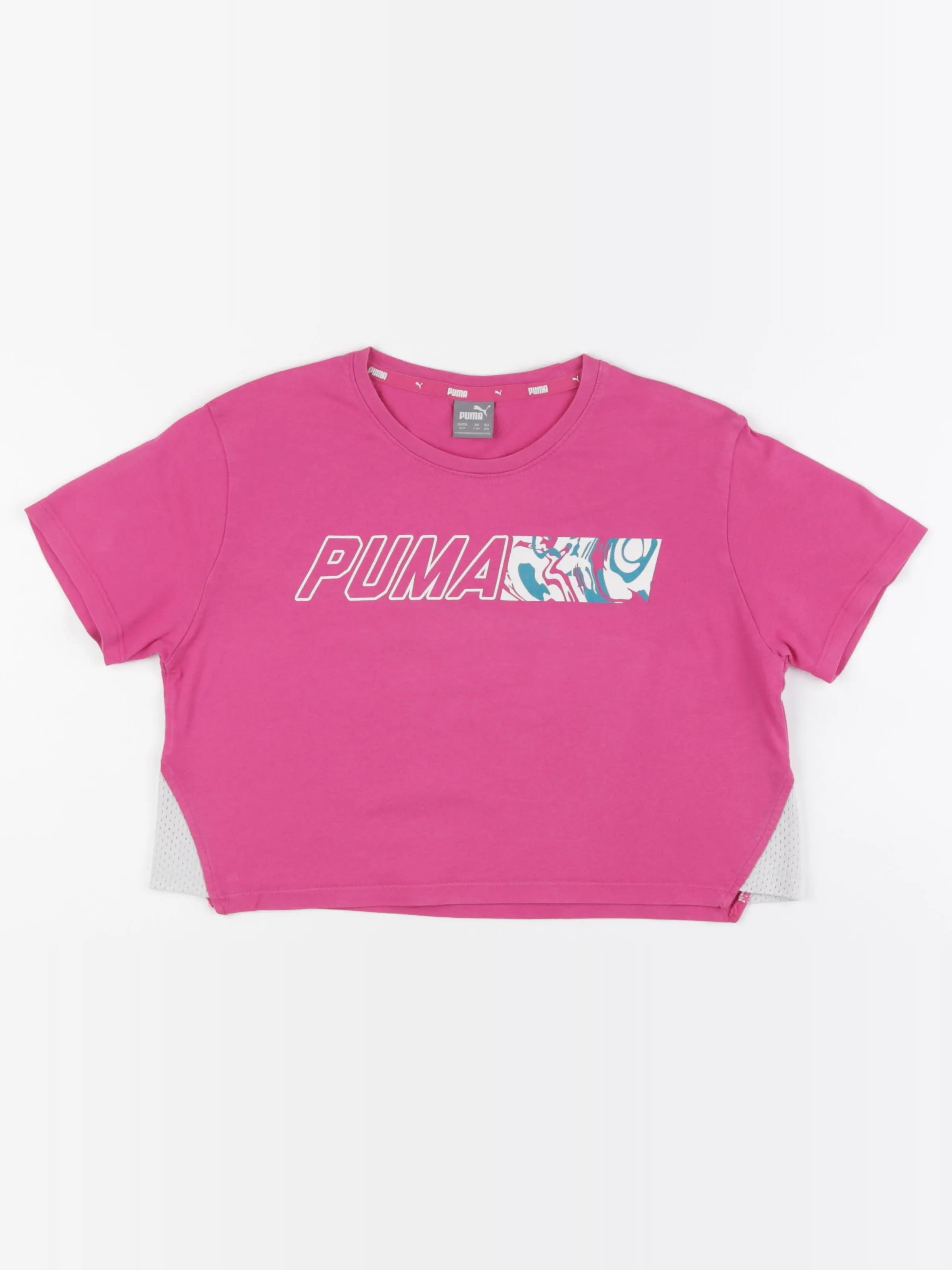 Puma - tee-shirt rose - 7 ans