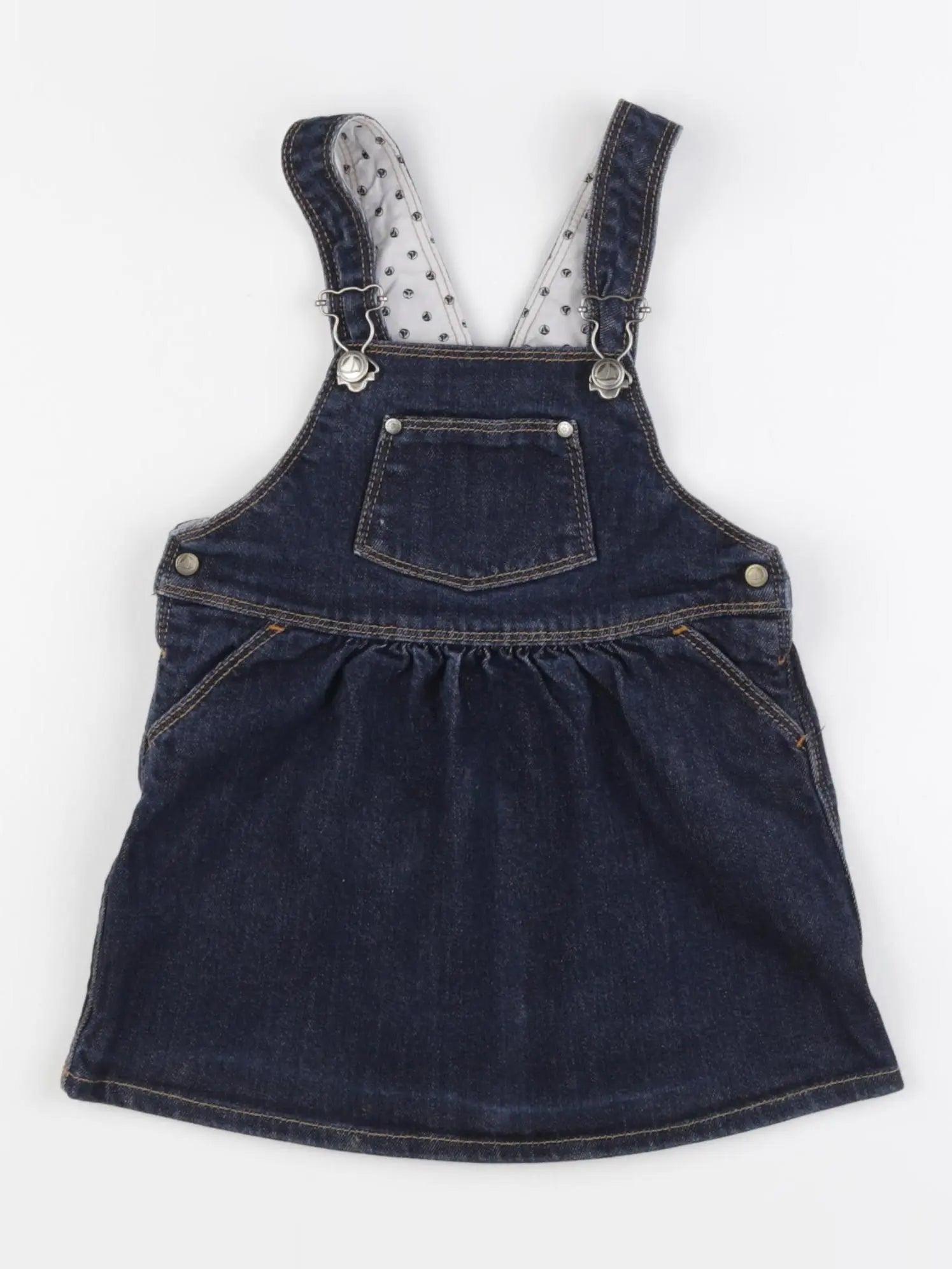 Petit Bateau - robe bleu - 18 mois