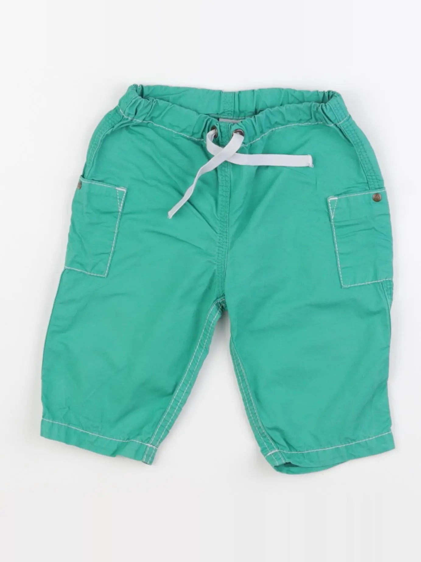 Petit Bateau - pantalon vert - 6 mois