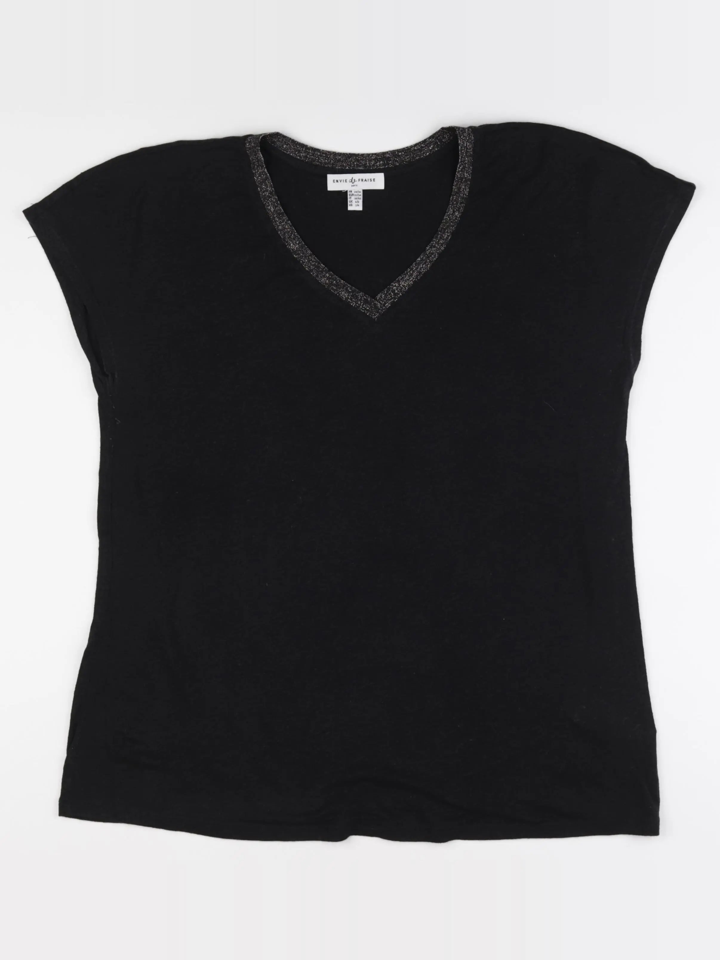 Envie de fraise - tee-shirt grossesse noir - 34 à 36