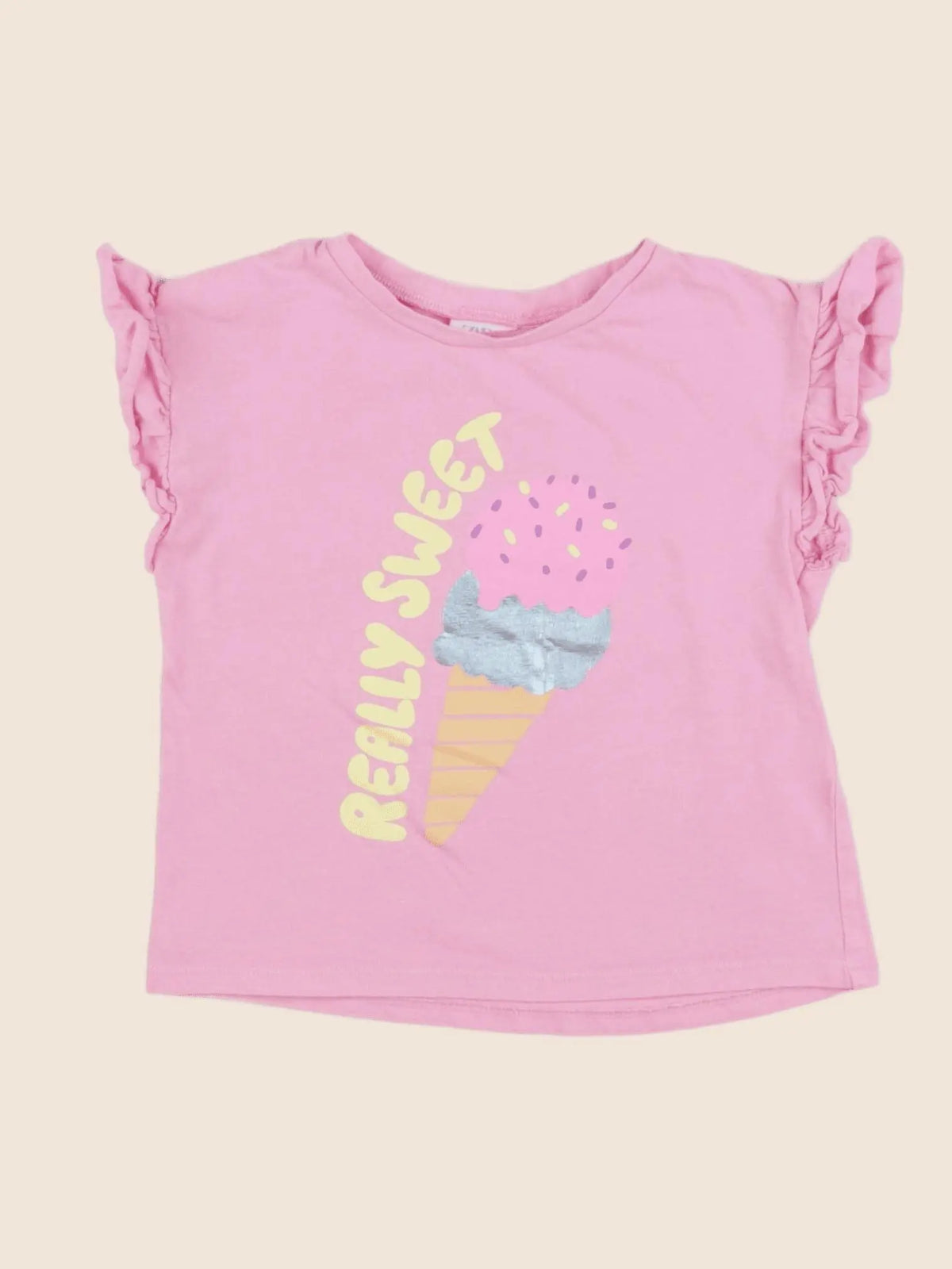 Zara - tee-shirt rose - 18/24 mois