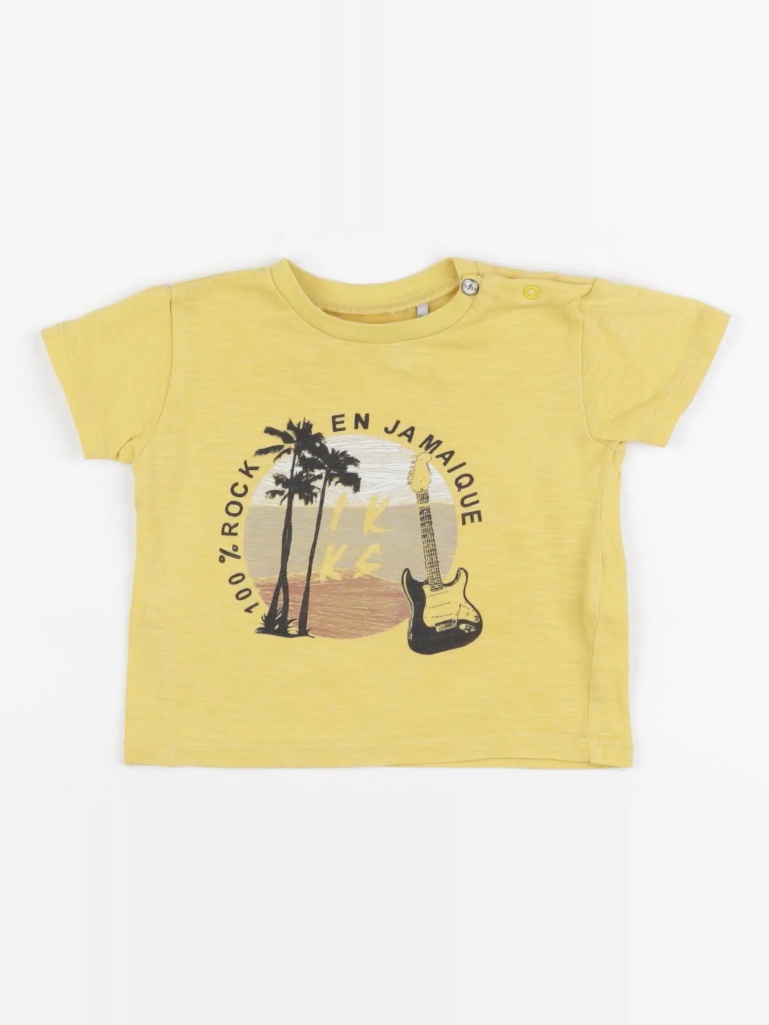 IKKS - tee-shirt jaune - 6 mois