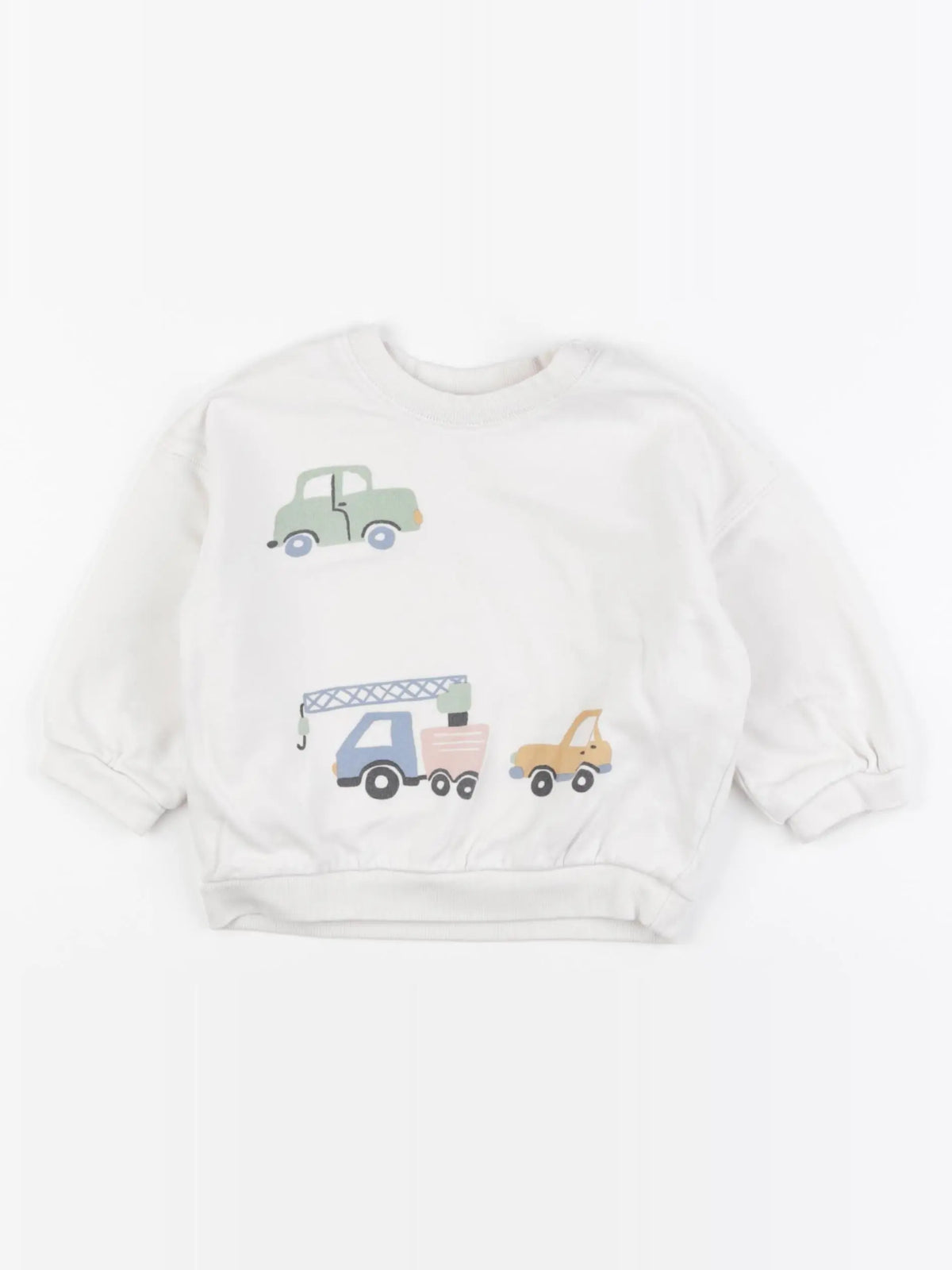 H&M - sweat beige - 9/12 mois