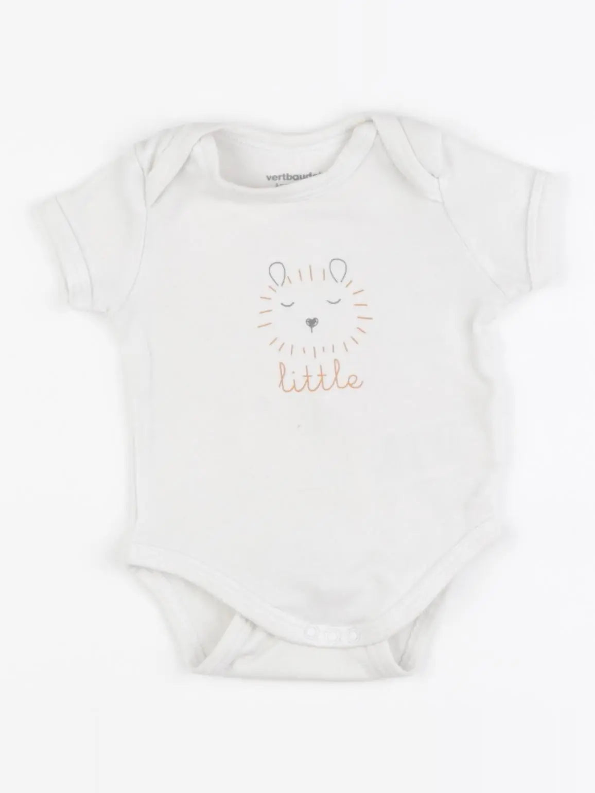 Vertbaudet - body blanc - 3 mois