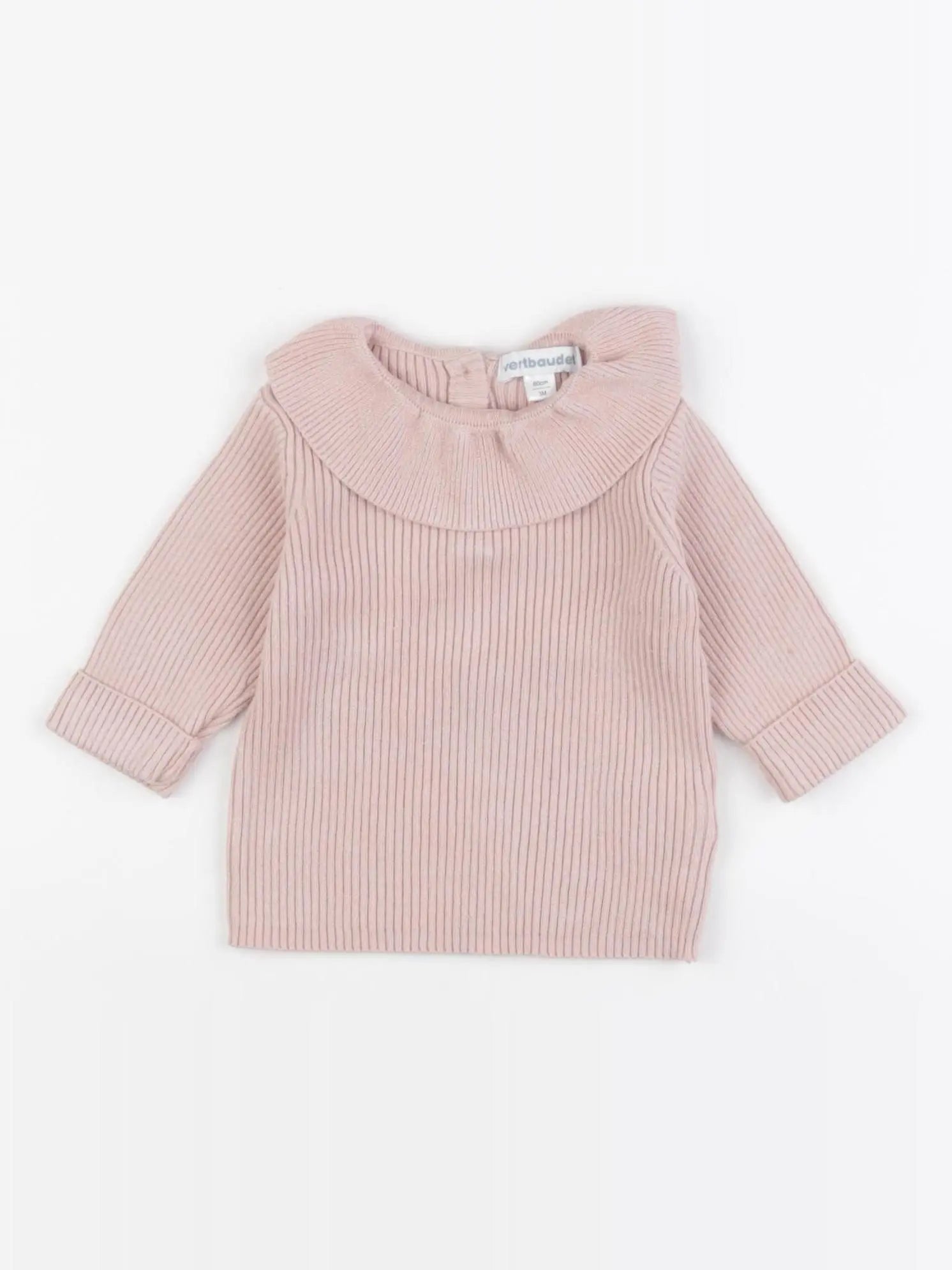 Vertbaudet - pull rose - 3 mois