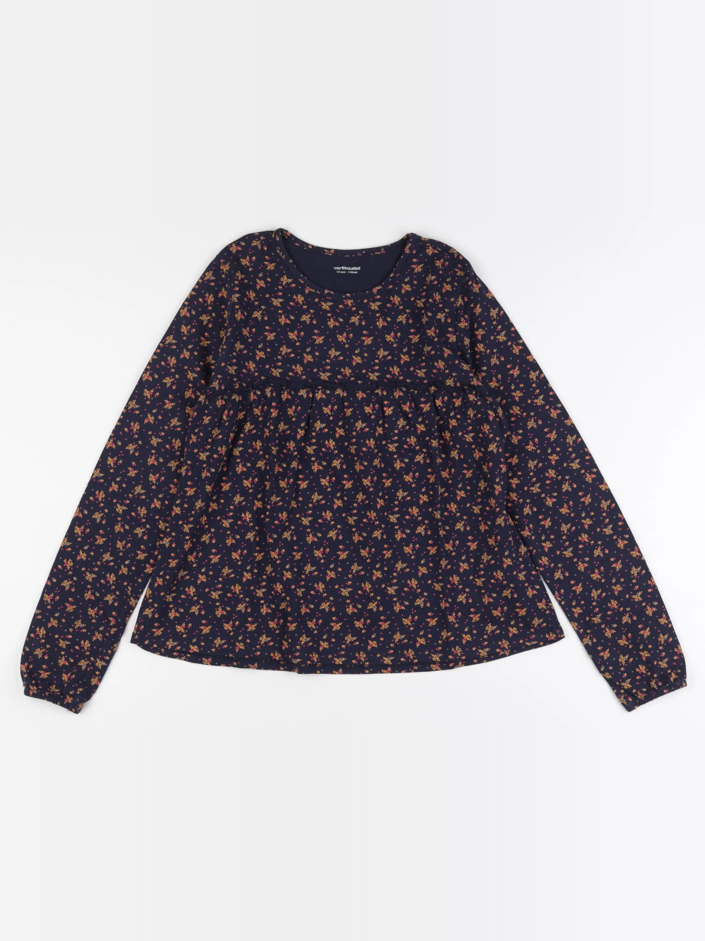 Vertbaudet - tee-shirt bleu - 10 ans