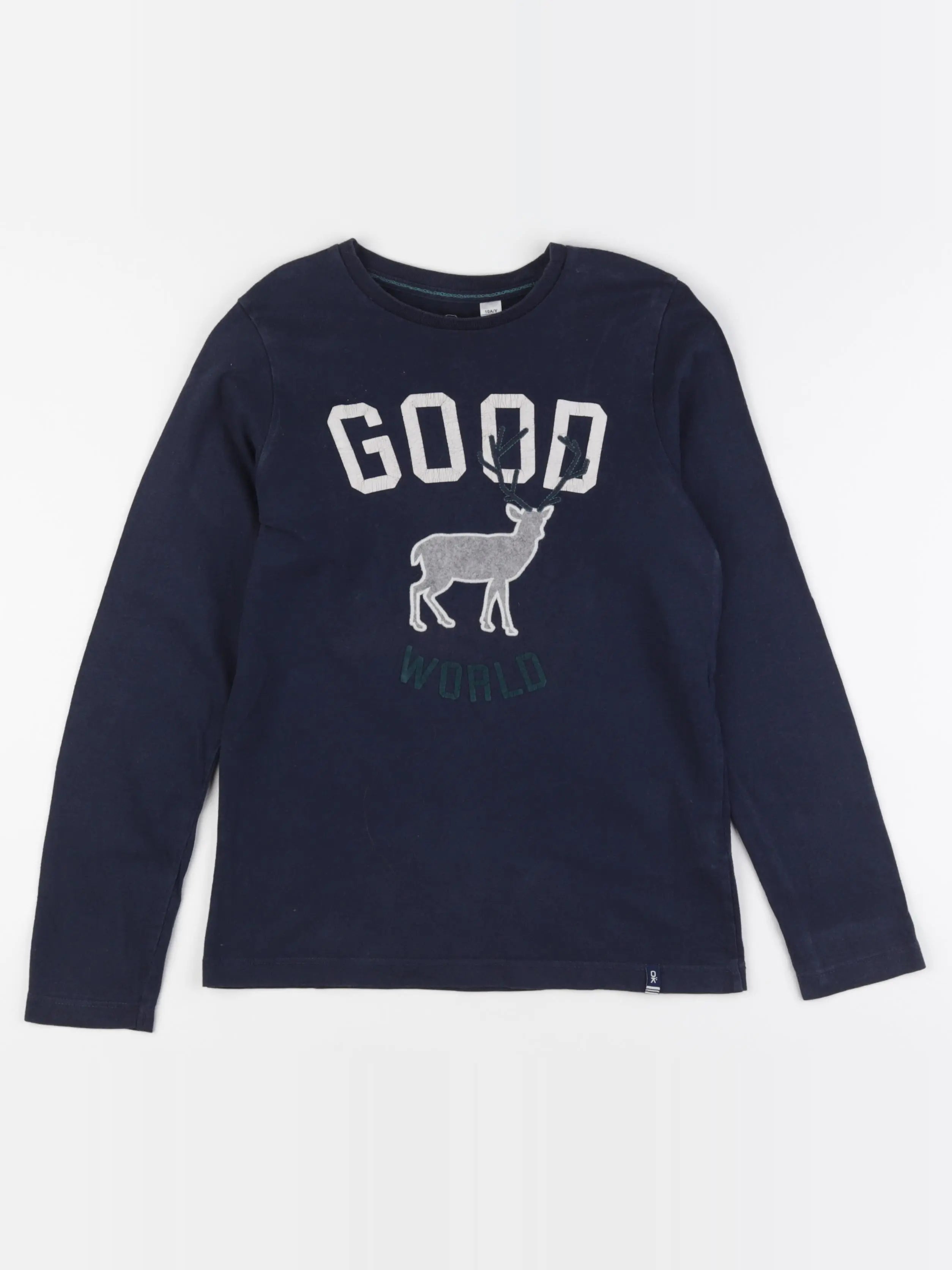 Okaidi - tee-shirt bleu - 10 ans