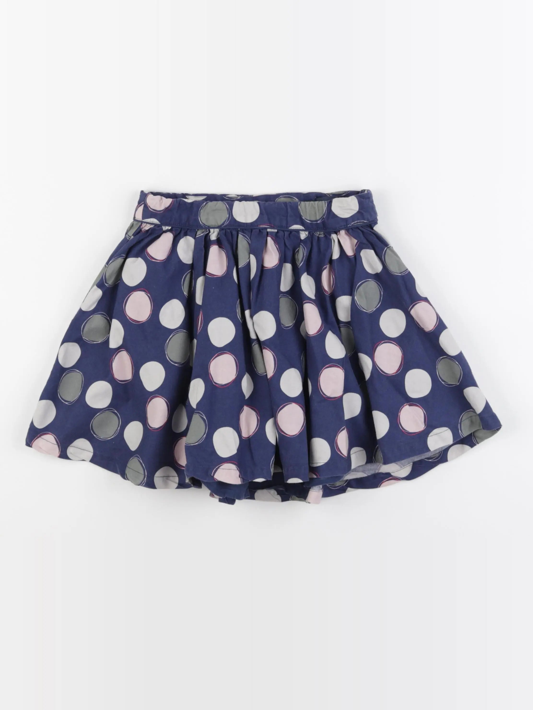 Okaidi - jupe bleu, rose - 8 ans
