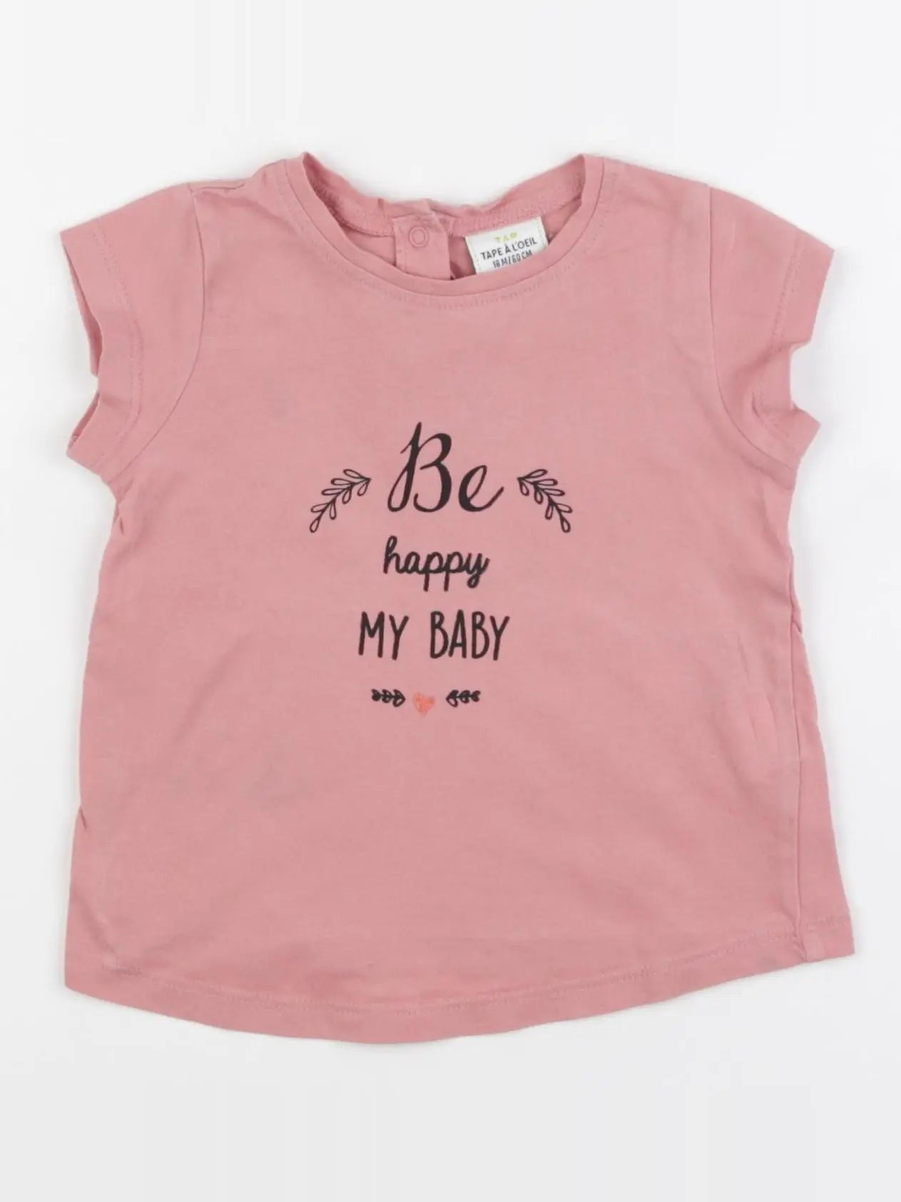 Tape à l'oeil - tee-shirt rose - 18 mois