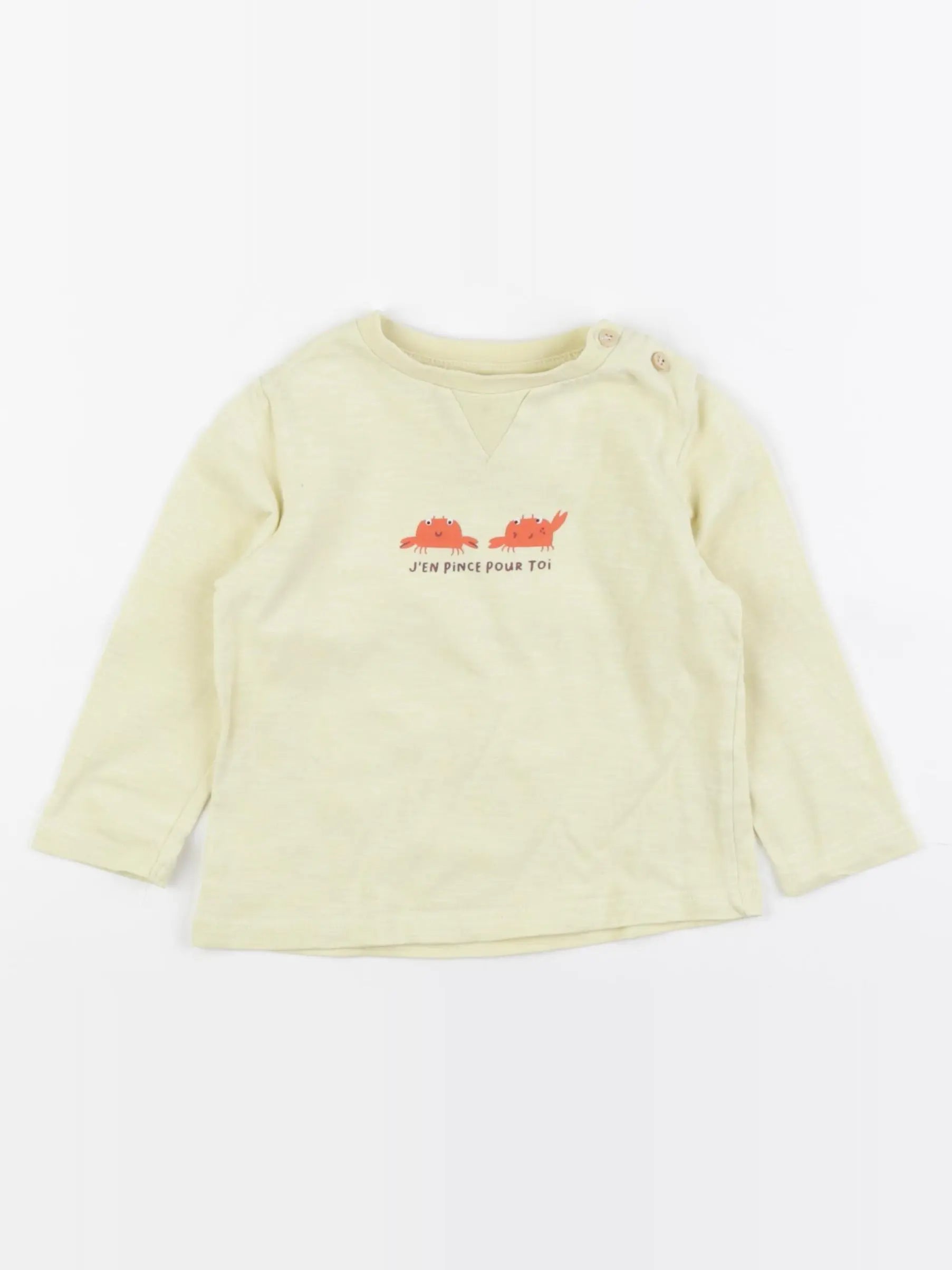 Storytelling - tee-shirt jaune - 18 mois