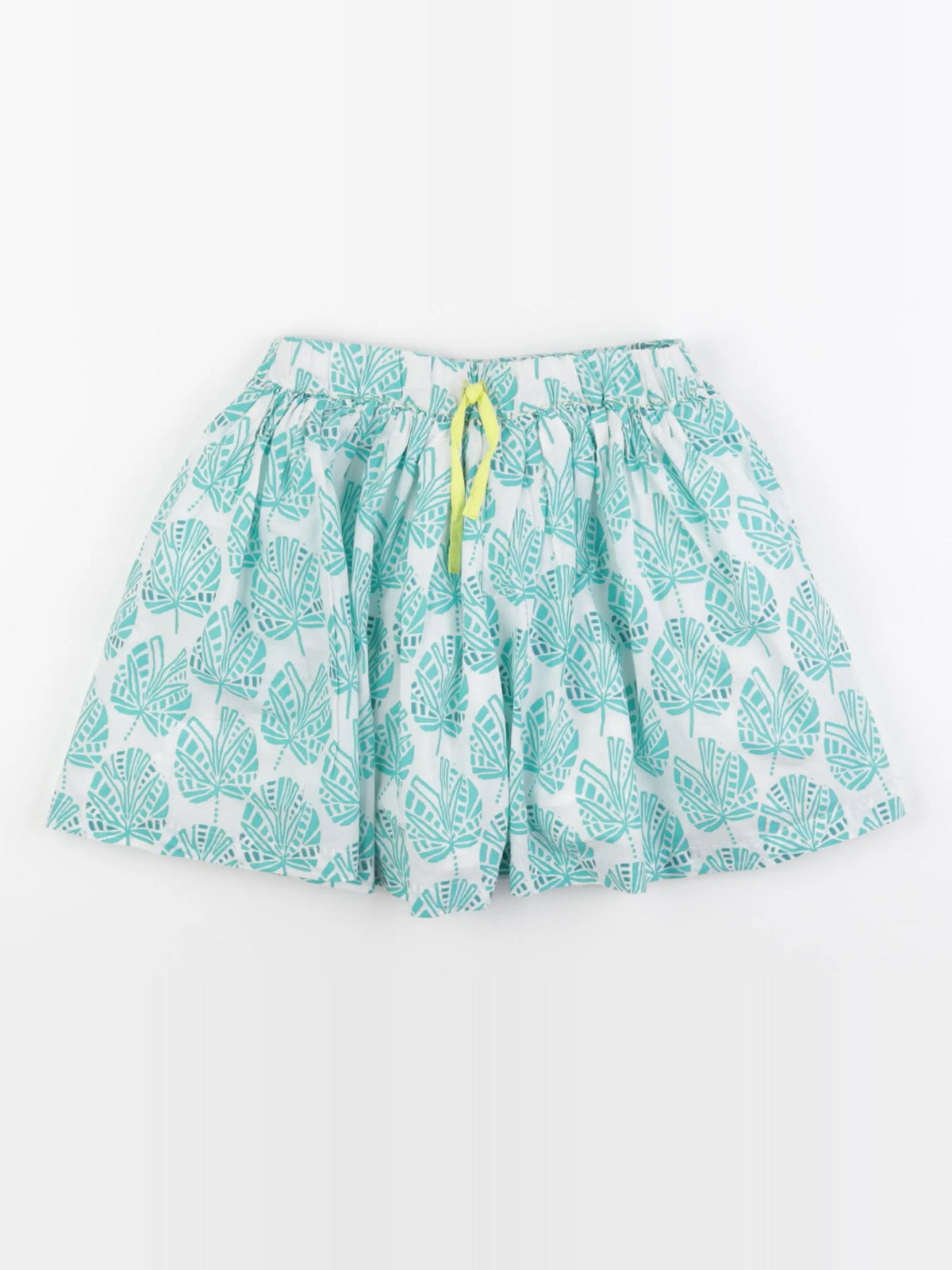 Okaidi - jupe blanc, vert - 8 ans