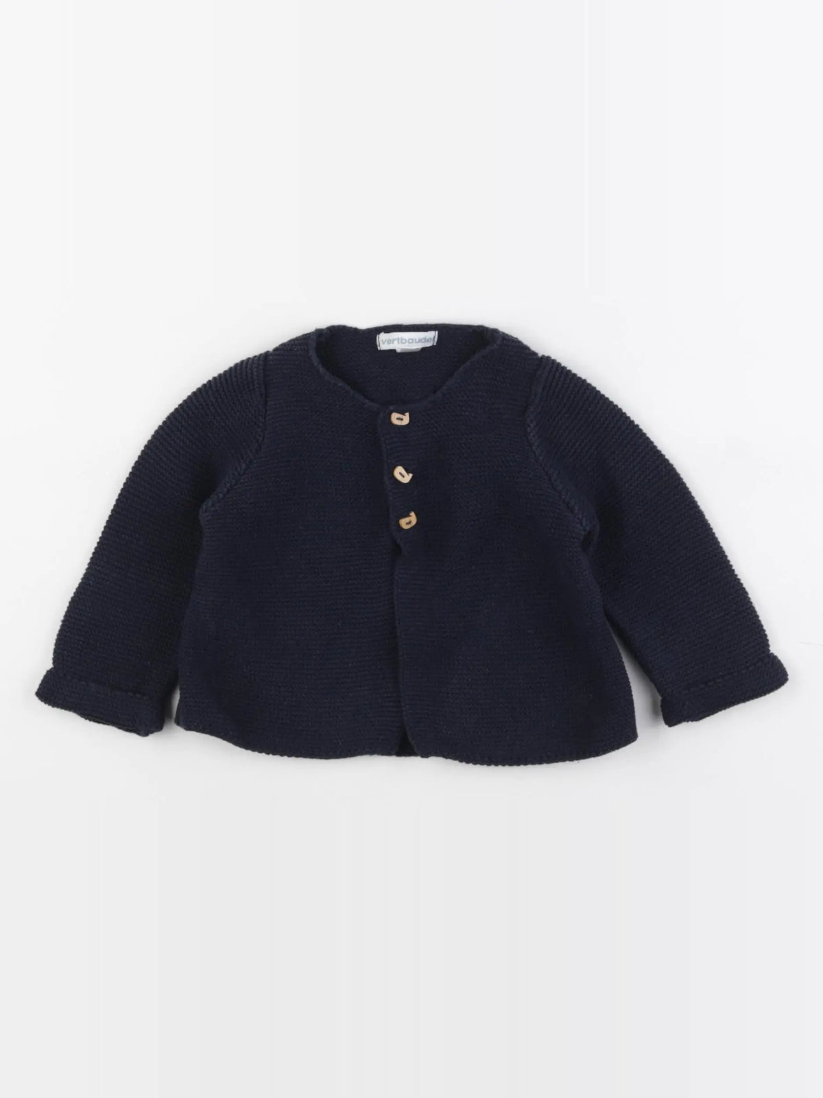 Vertbaudet - gilet bleu - 6 mois