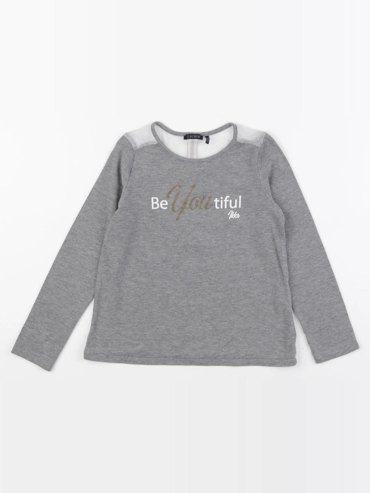 IKKS - tee-shirt gris - 8 ans