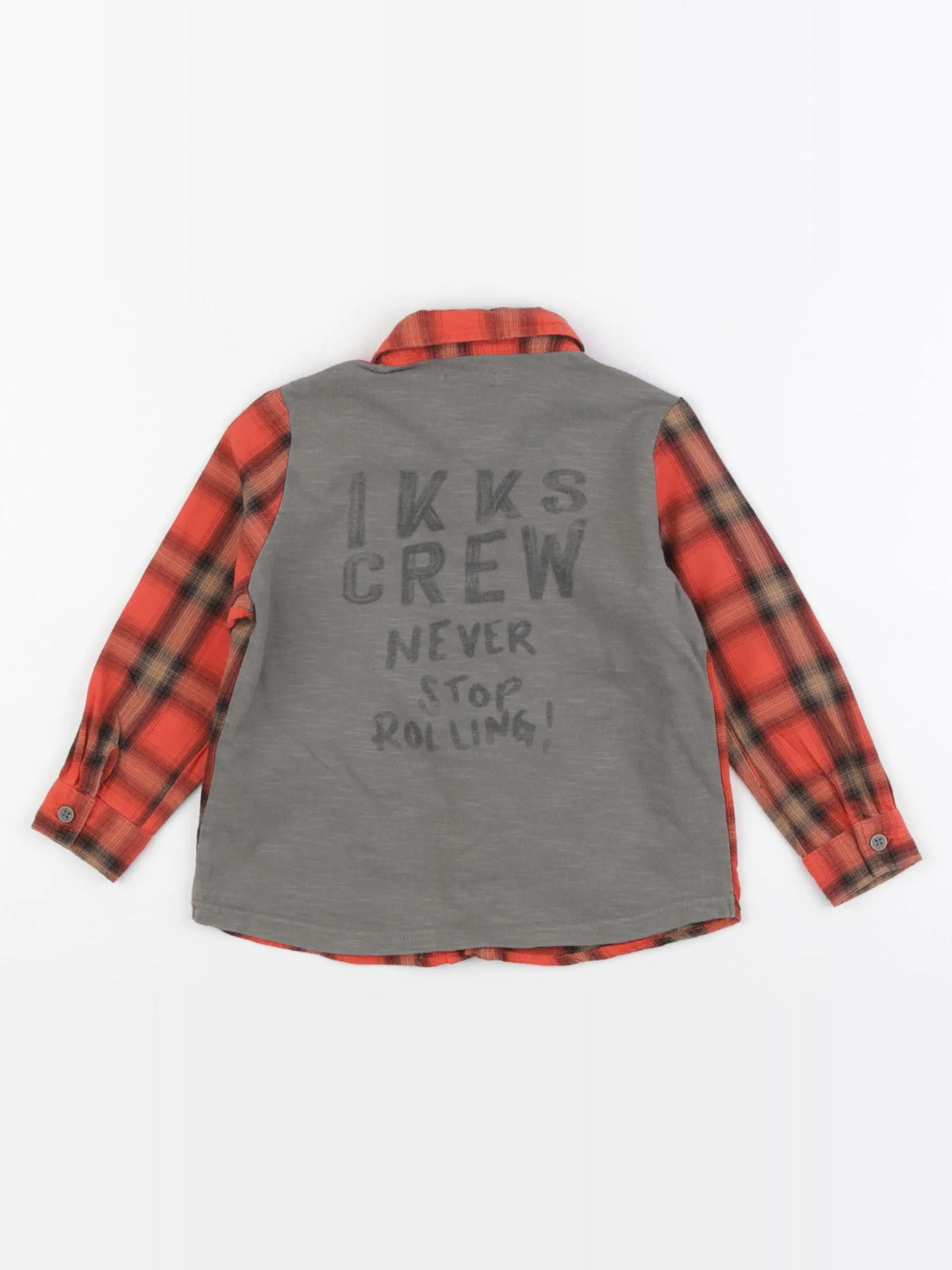 IKKS - chemise imprimé au dos rouge - 2 ans