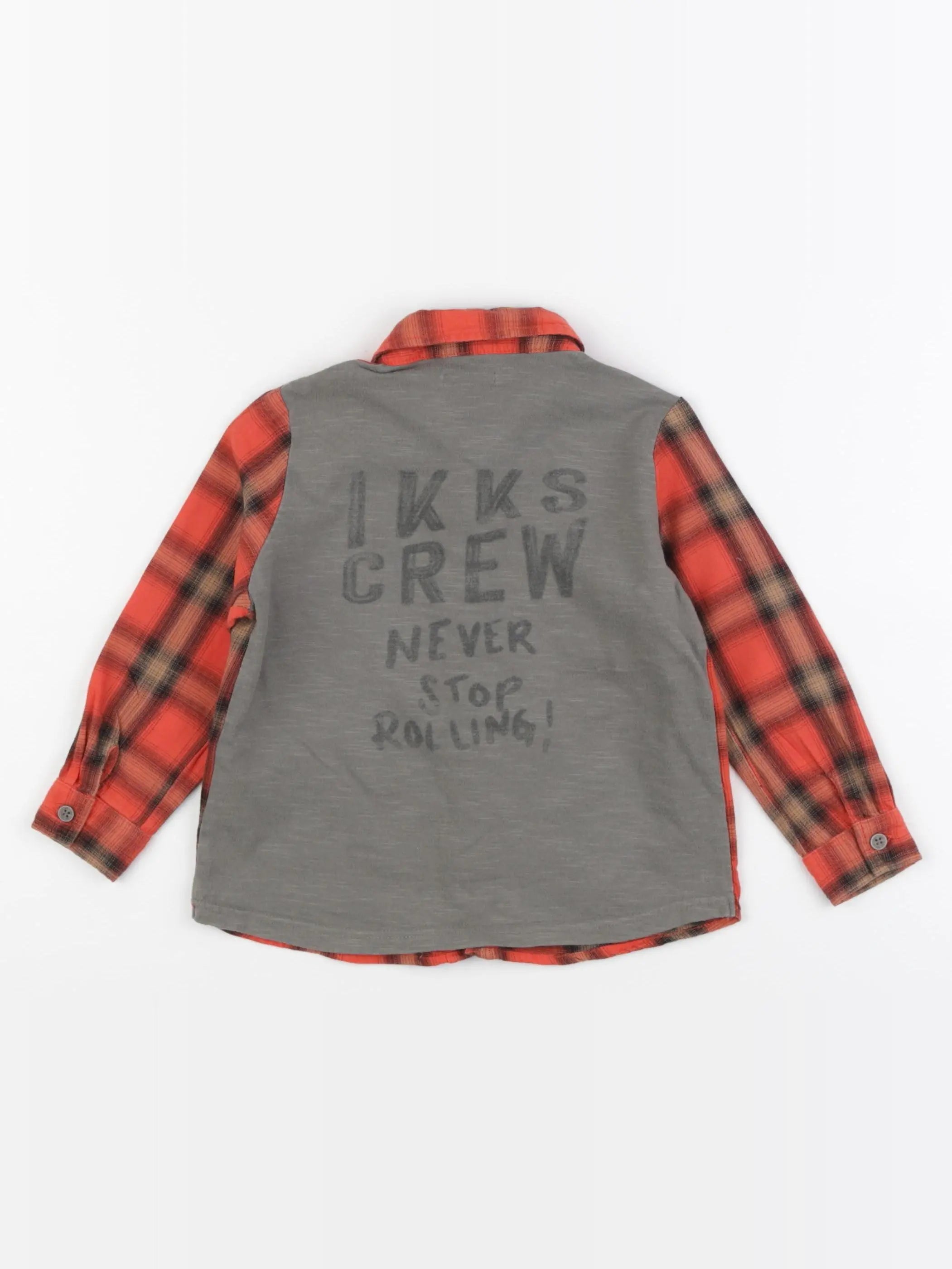 IKKS - chemise imprimé au dos rouge - 2 ans