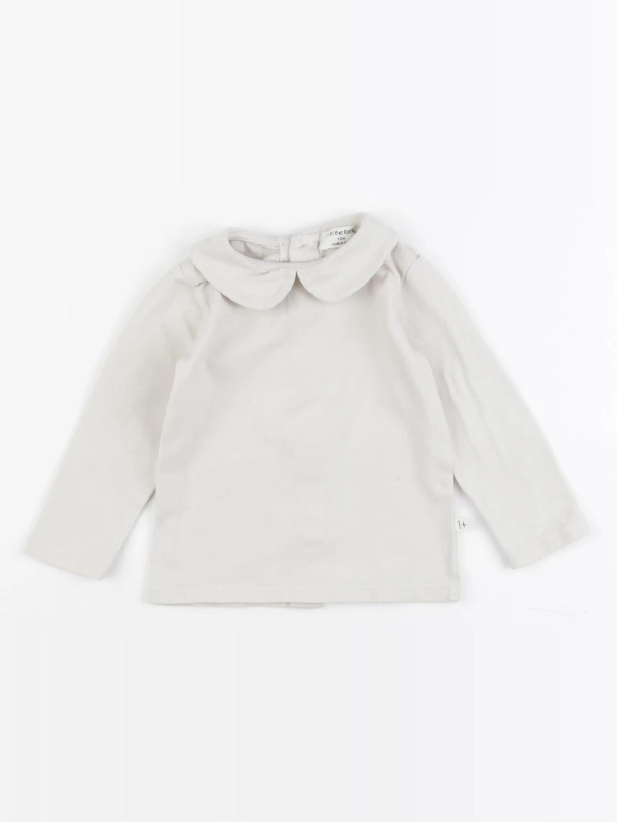 1+ In the family - tee-shirt beige - 12 mois