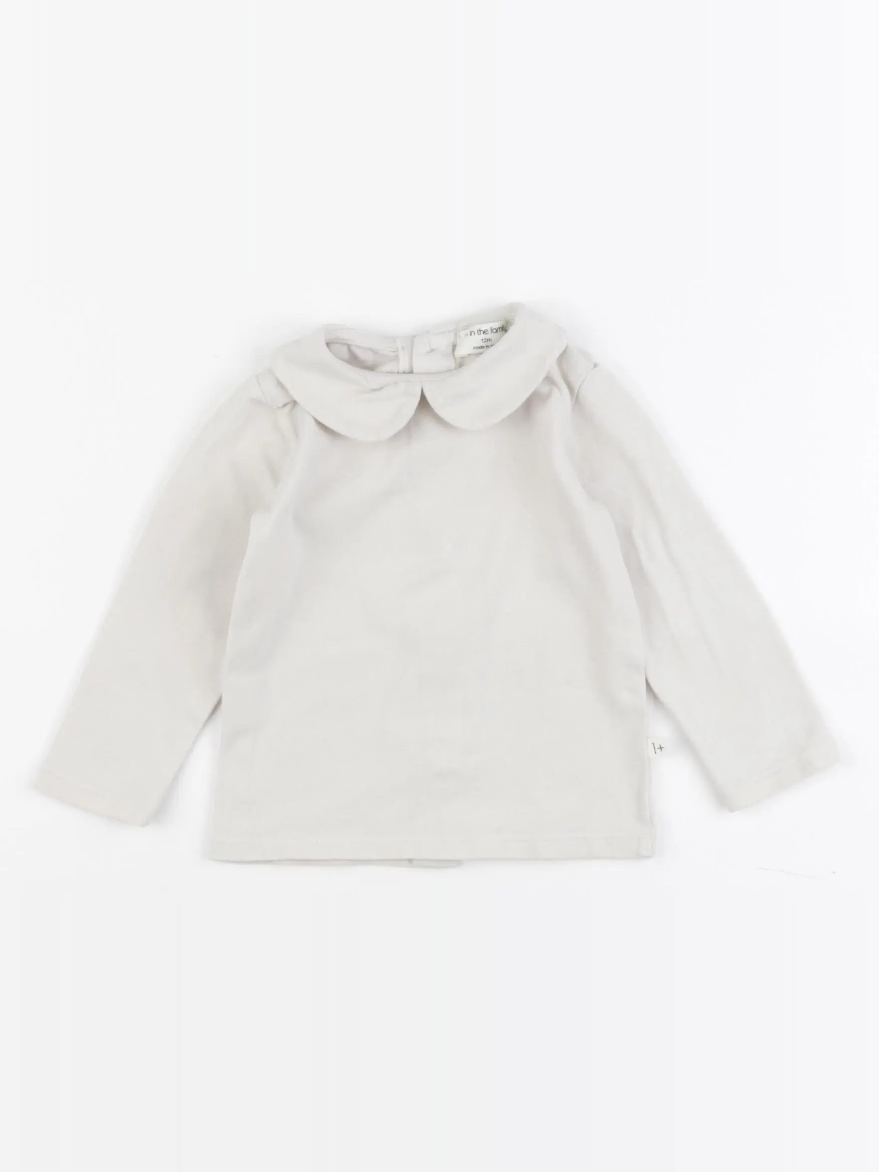 1+ In the family - tee-shirt beige - 12 mois
