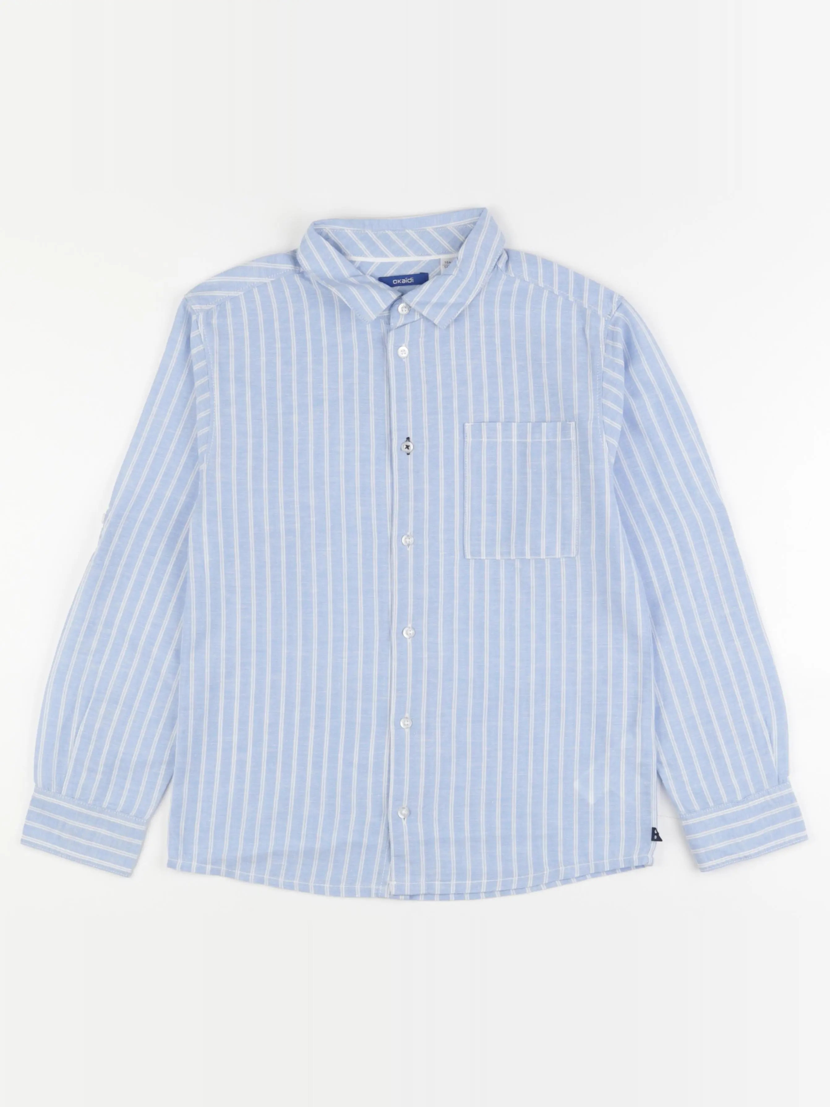 Okaidi - chemise bleu - 10 ans
