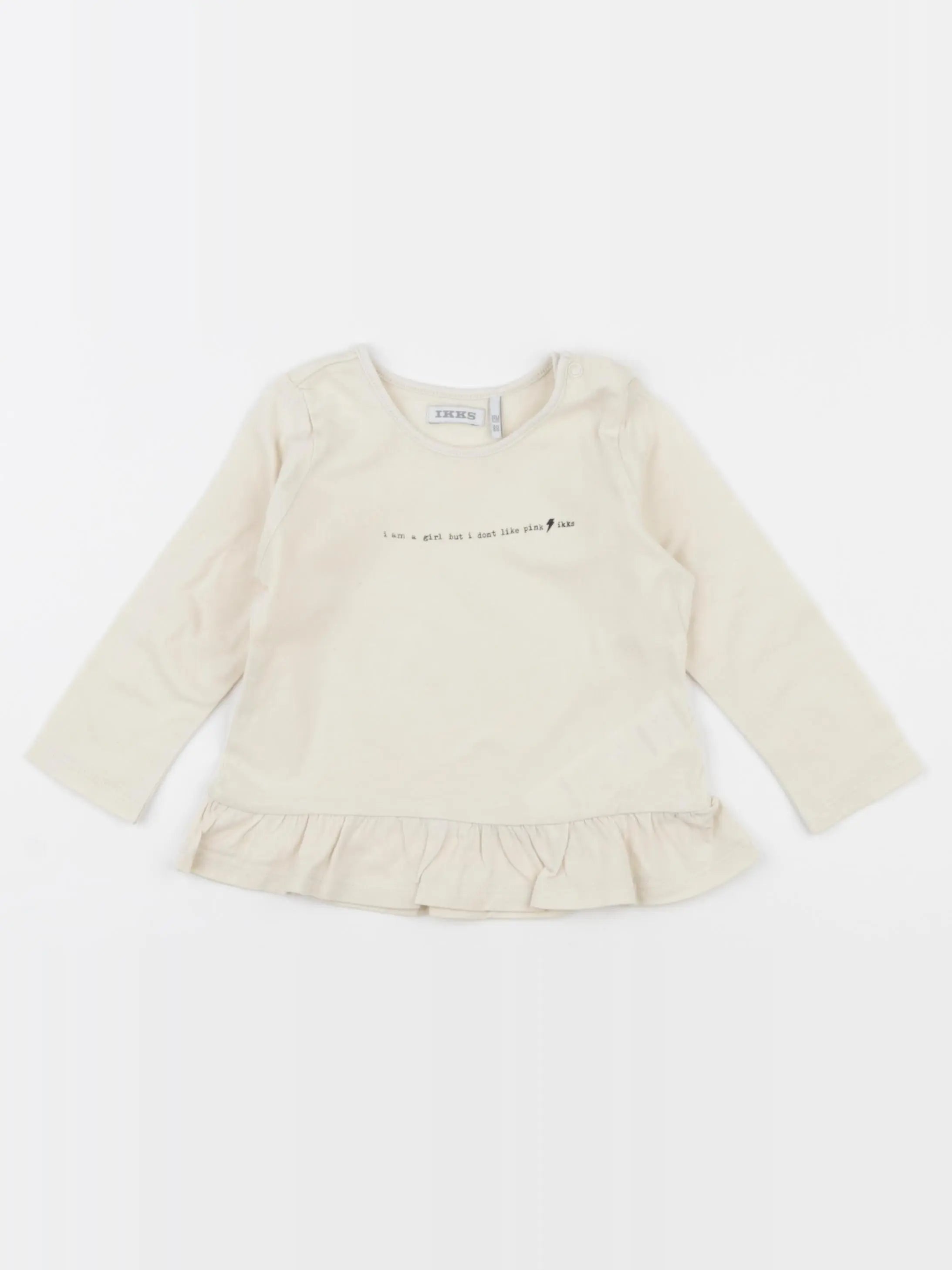 IKKS - tee-shirt jaune - 18 mois