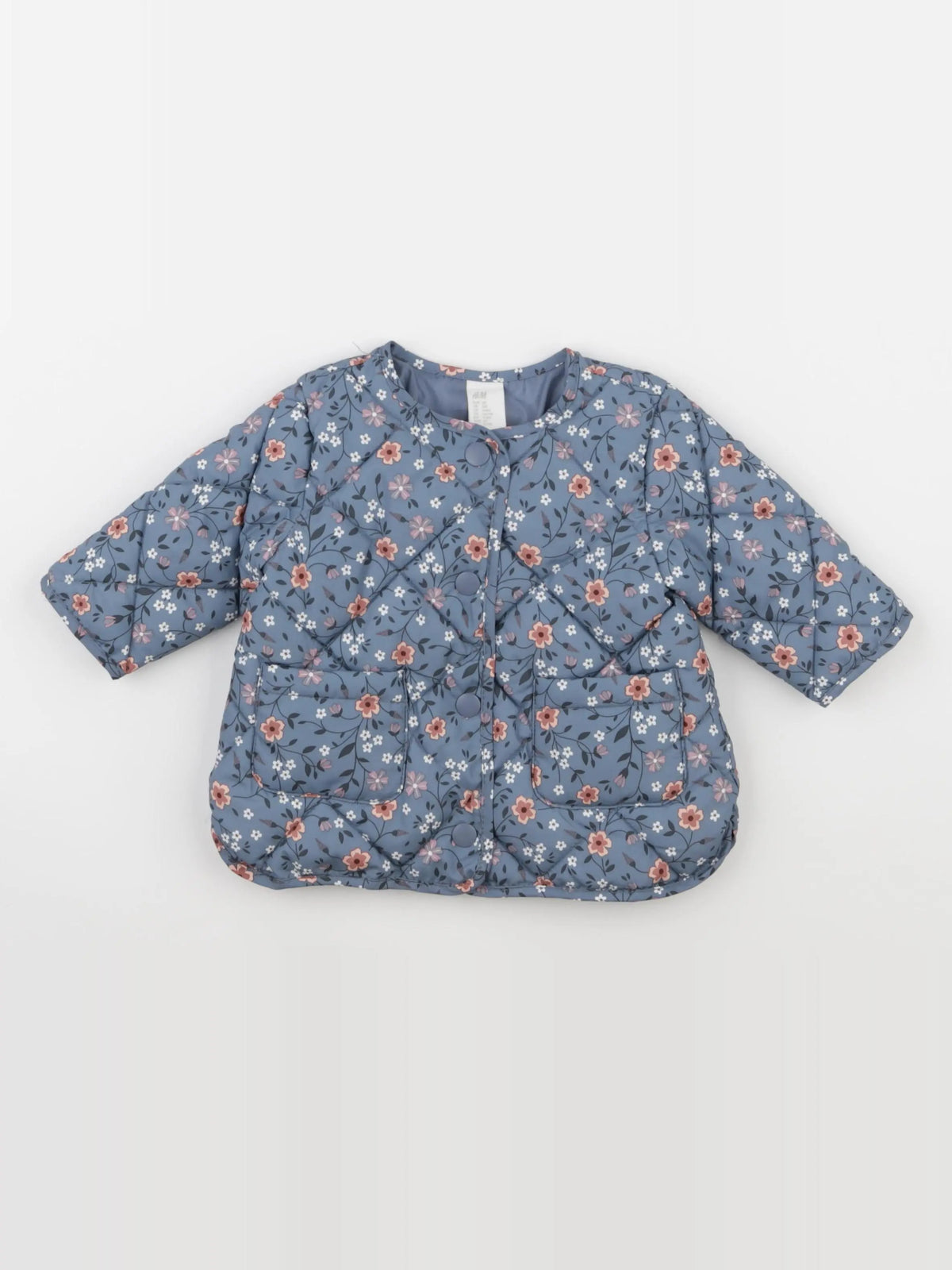 H&M - doudoune bleu - 4/6 mois