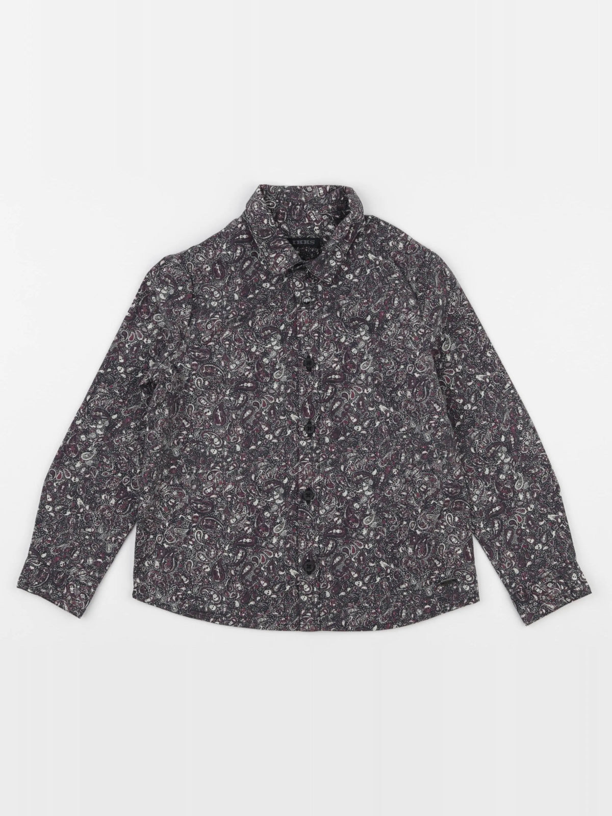 IKKS - chemise noir, violet - 4 ans