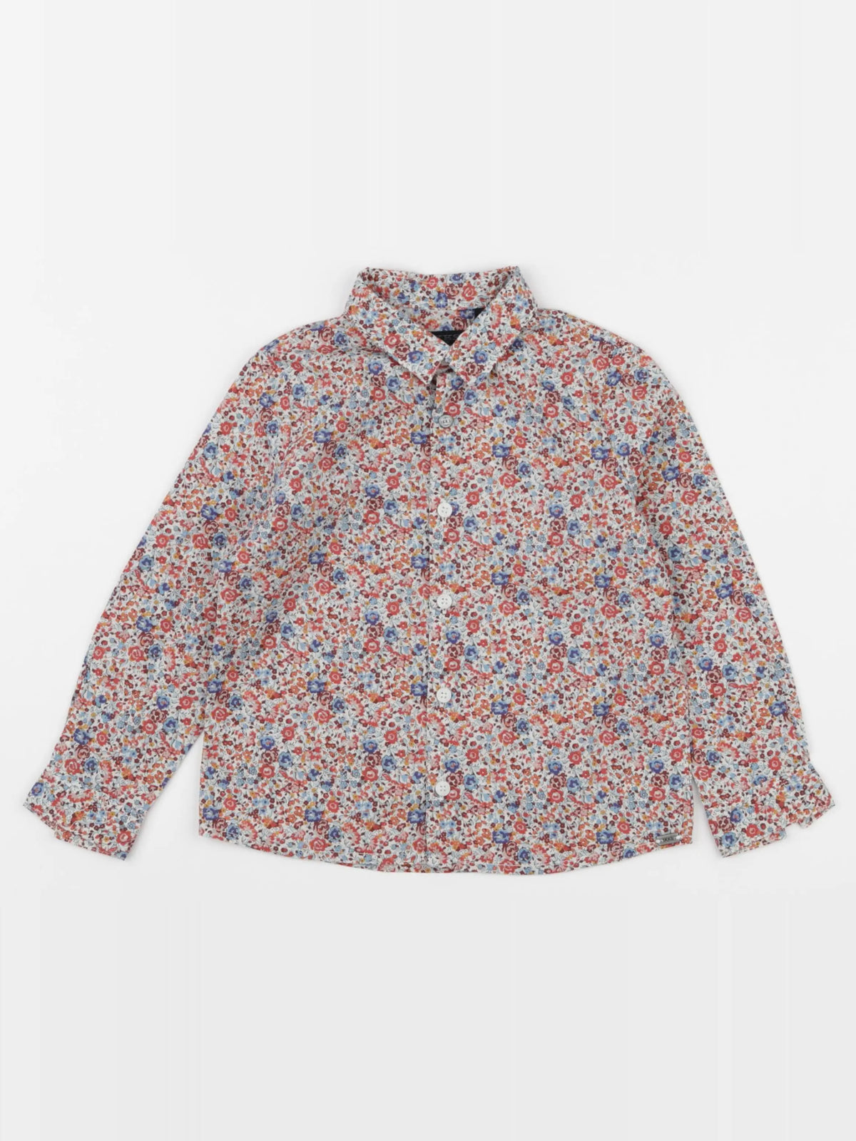 IKKS - chemise orange, bleu - 3 ans