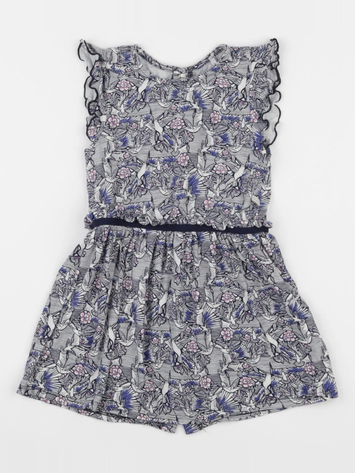 IKKS - robe bleu, blanc - 2 ans