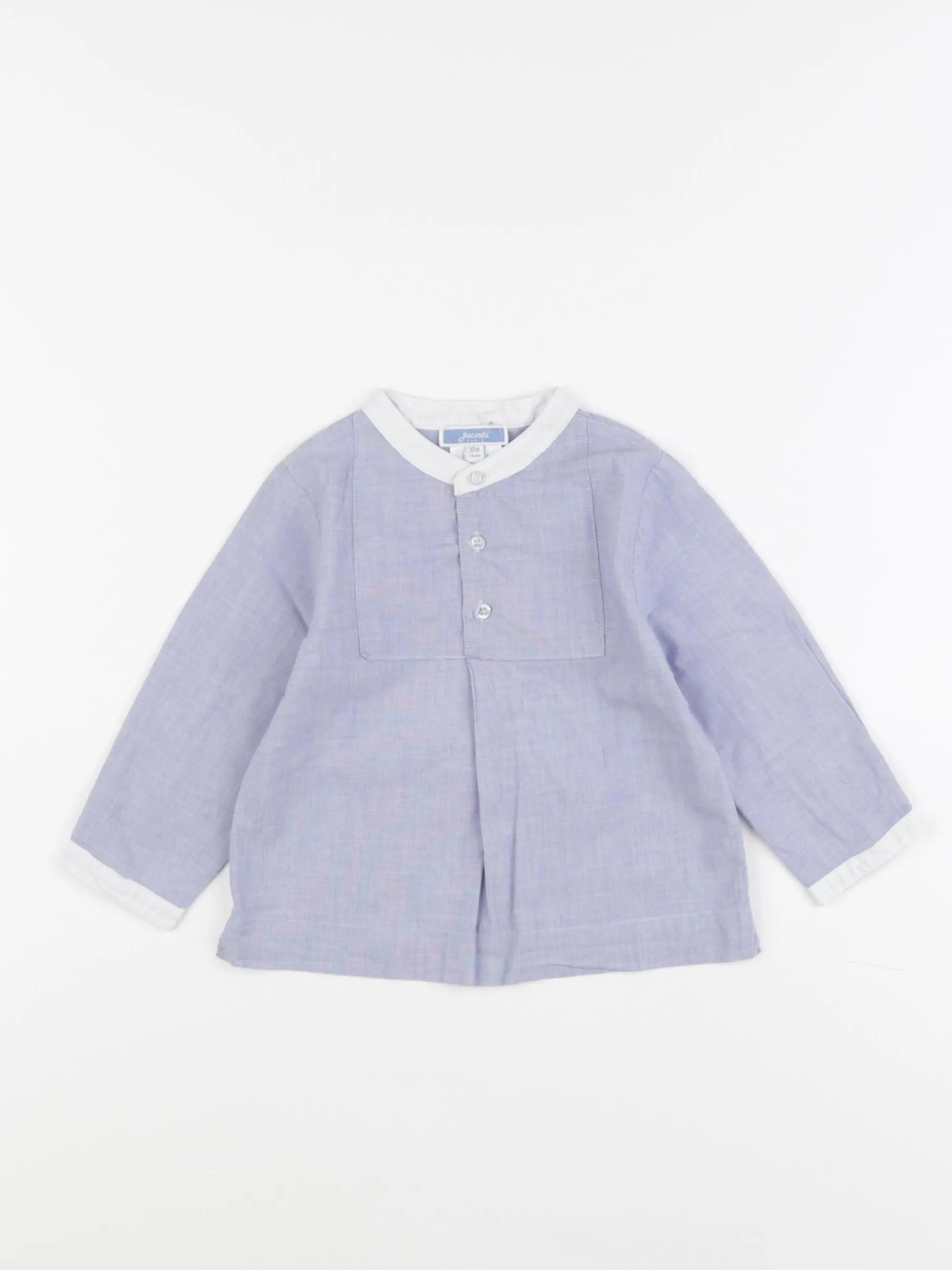 Jacadi - blouse bleu - 12 mois