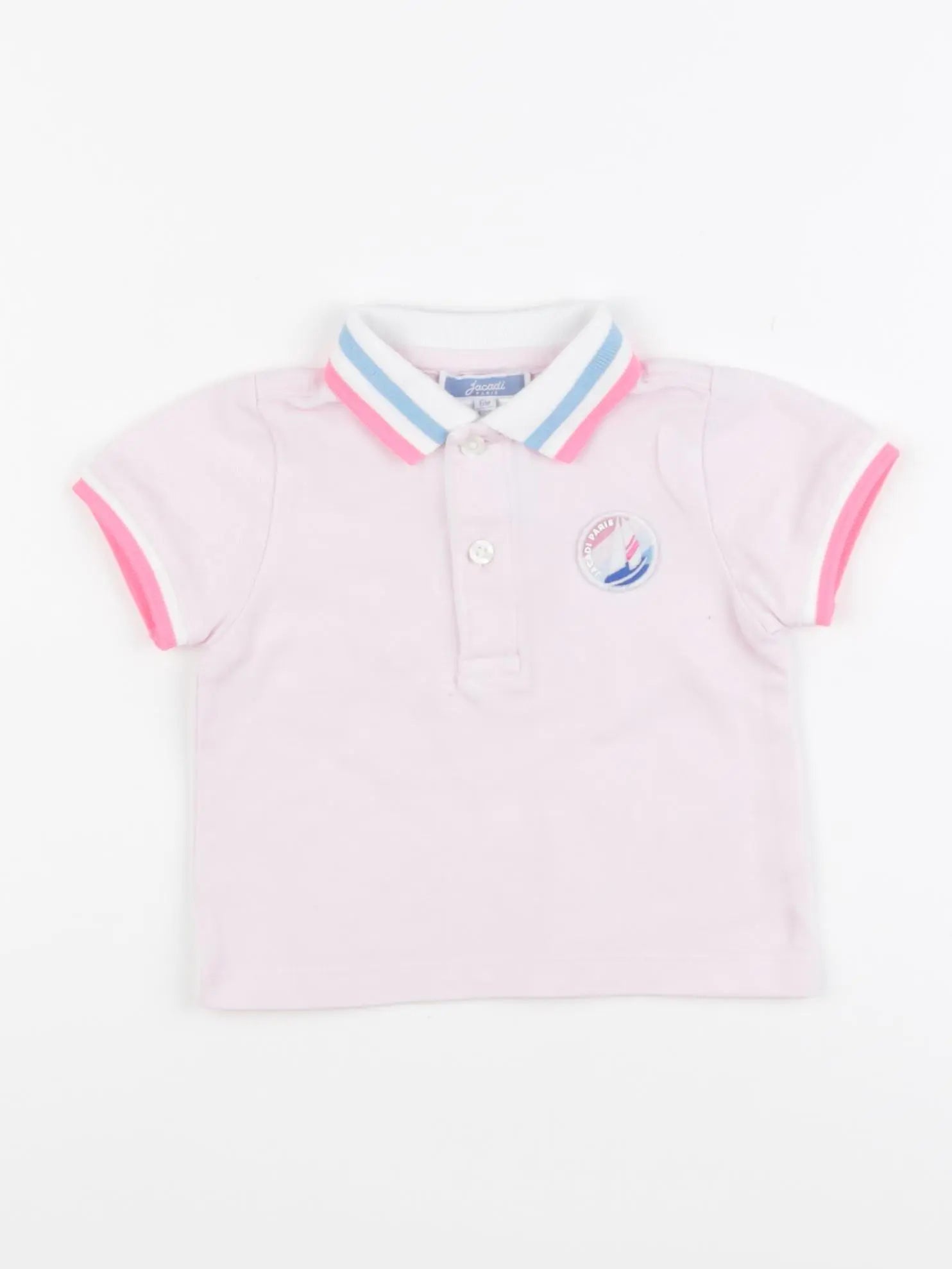 Jacadi - polo rose - 6 mois