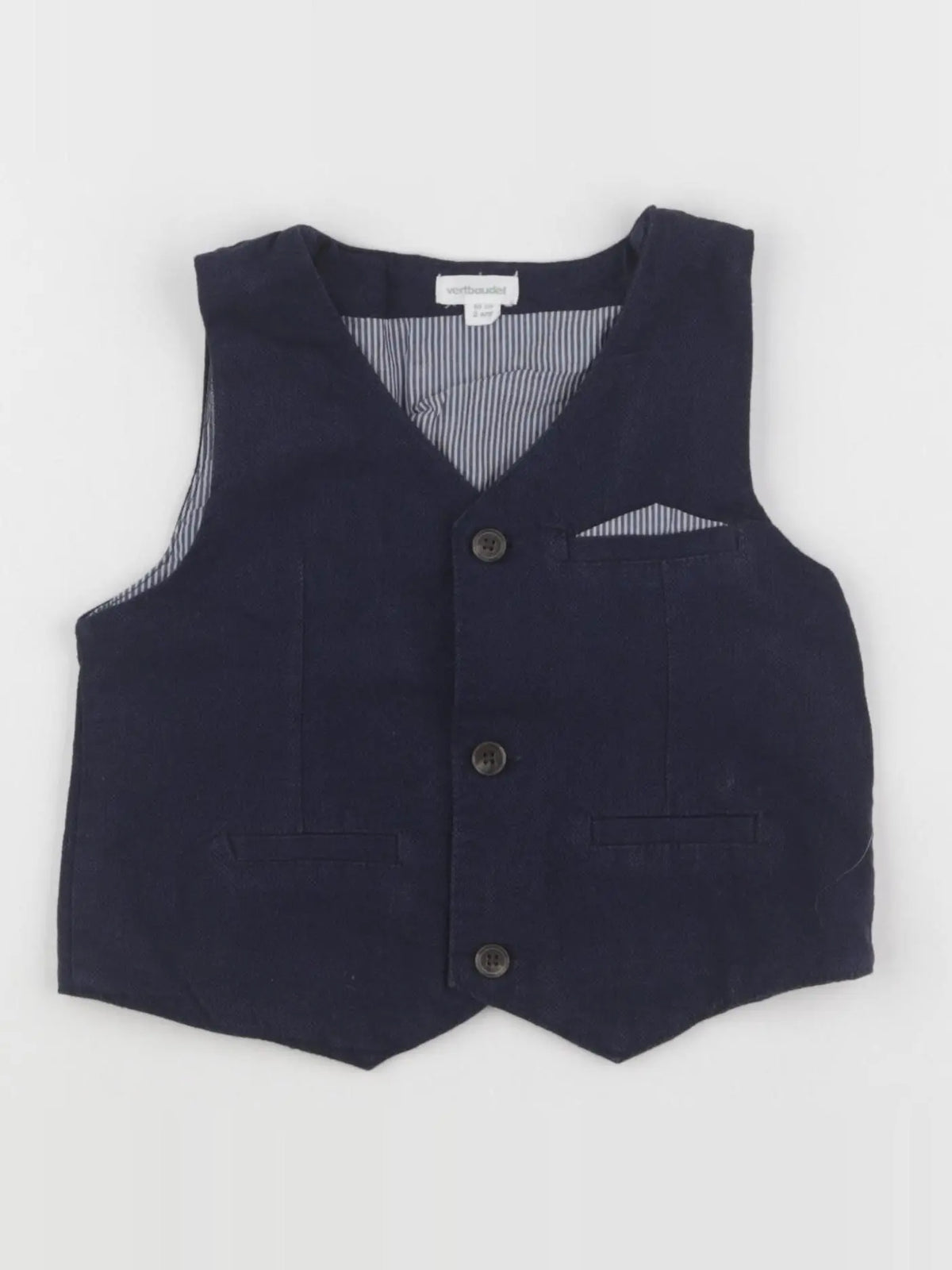 Vertbaudet - gilet bleu - 2 ans