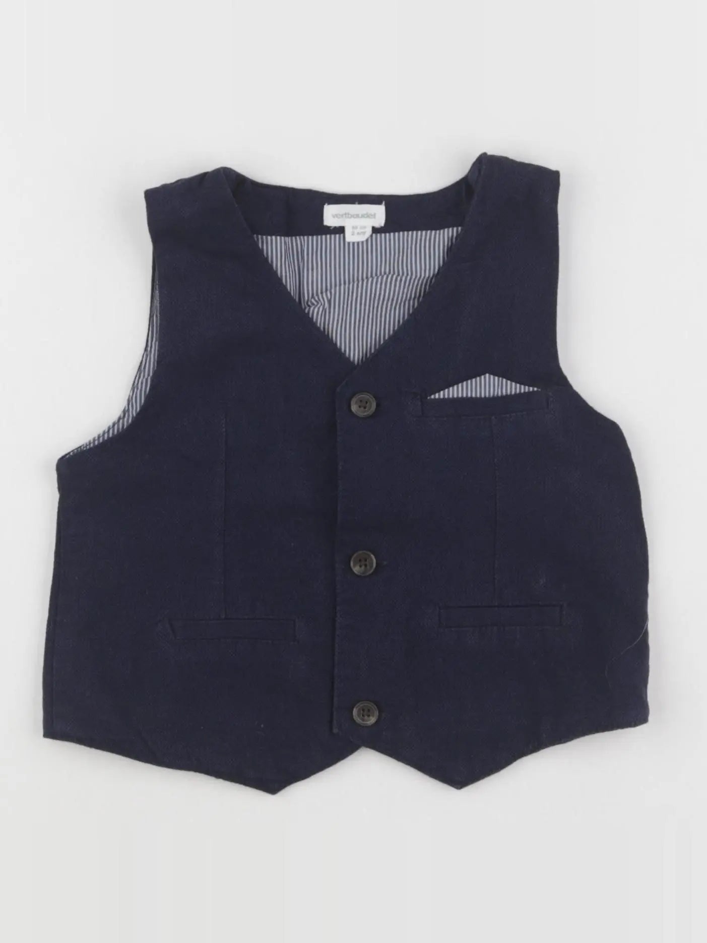 Vertbaudet - gilet bleu - 2 ans