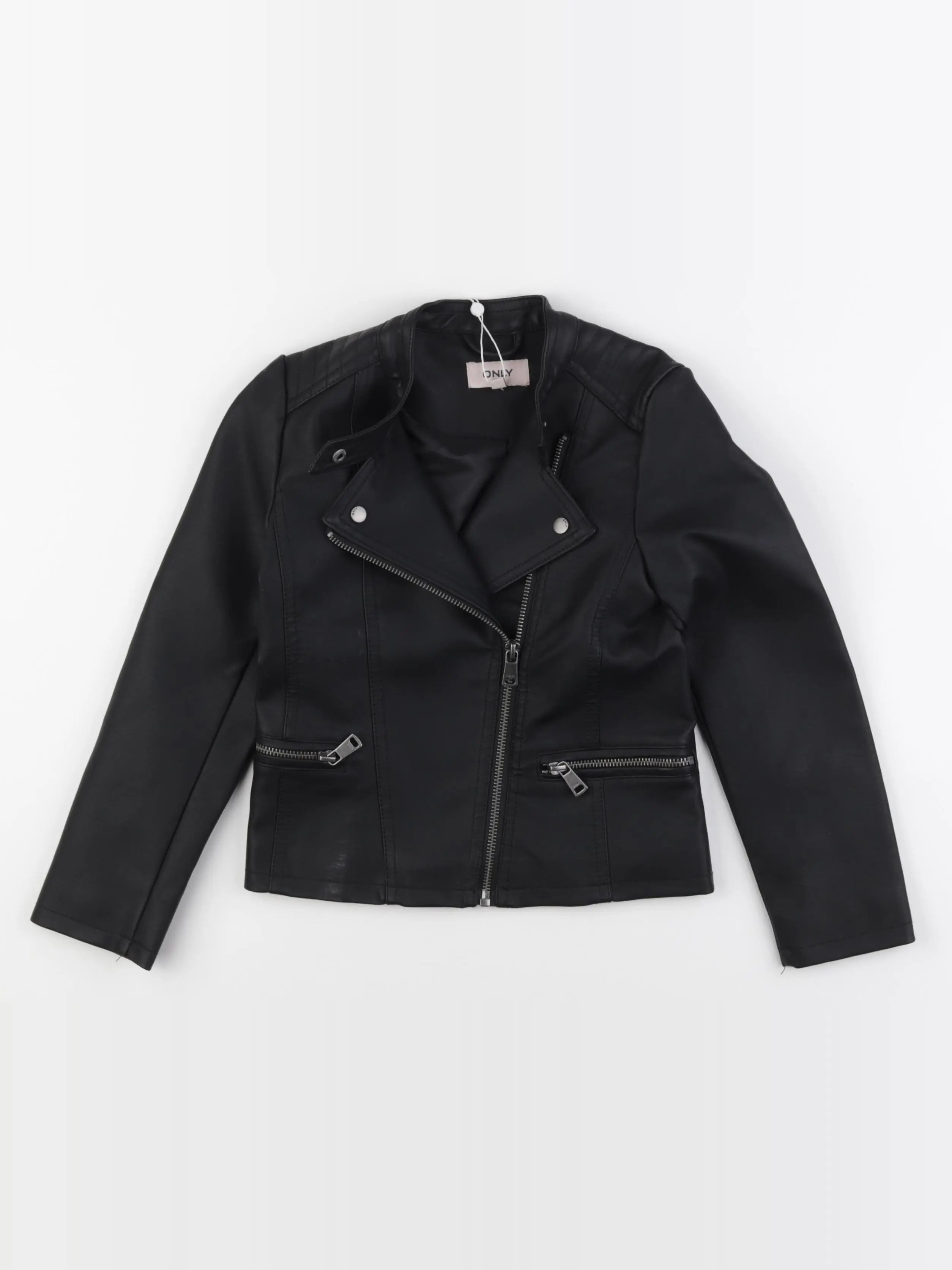 Kids Only - veste simili cuir noir - 8 ans
