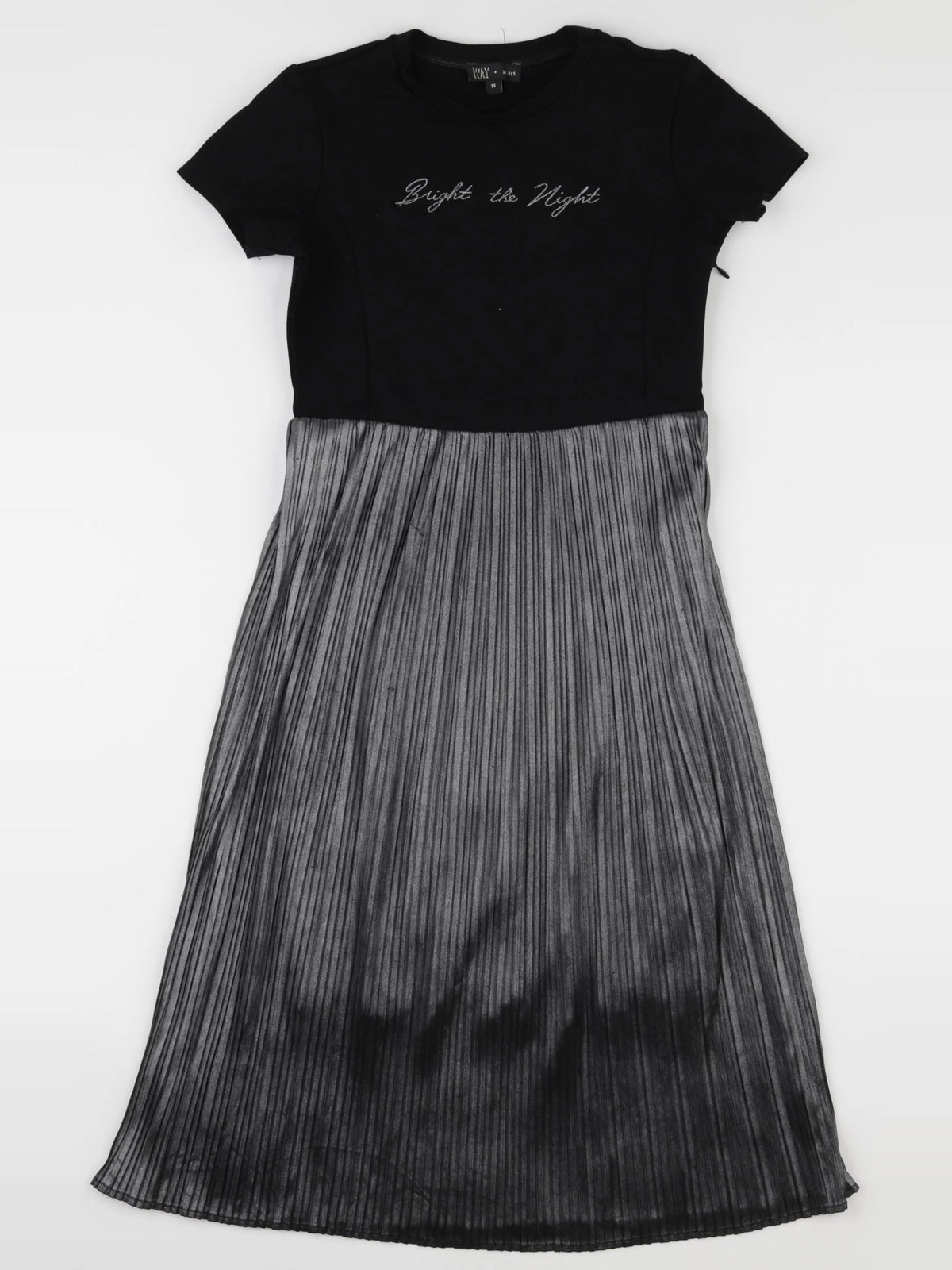 IKKS - robe noir, gris - 12 ans
