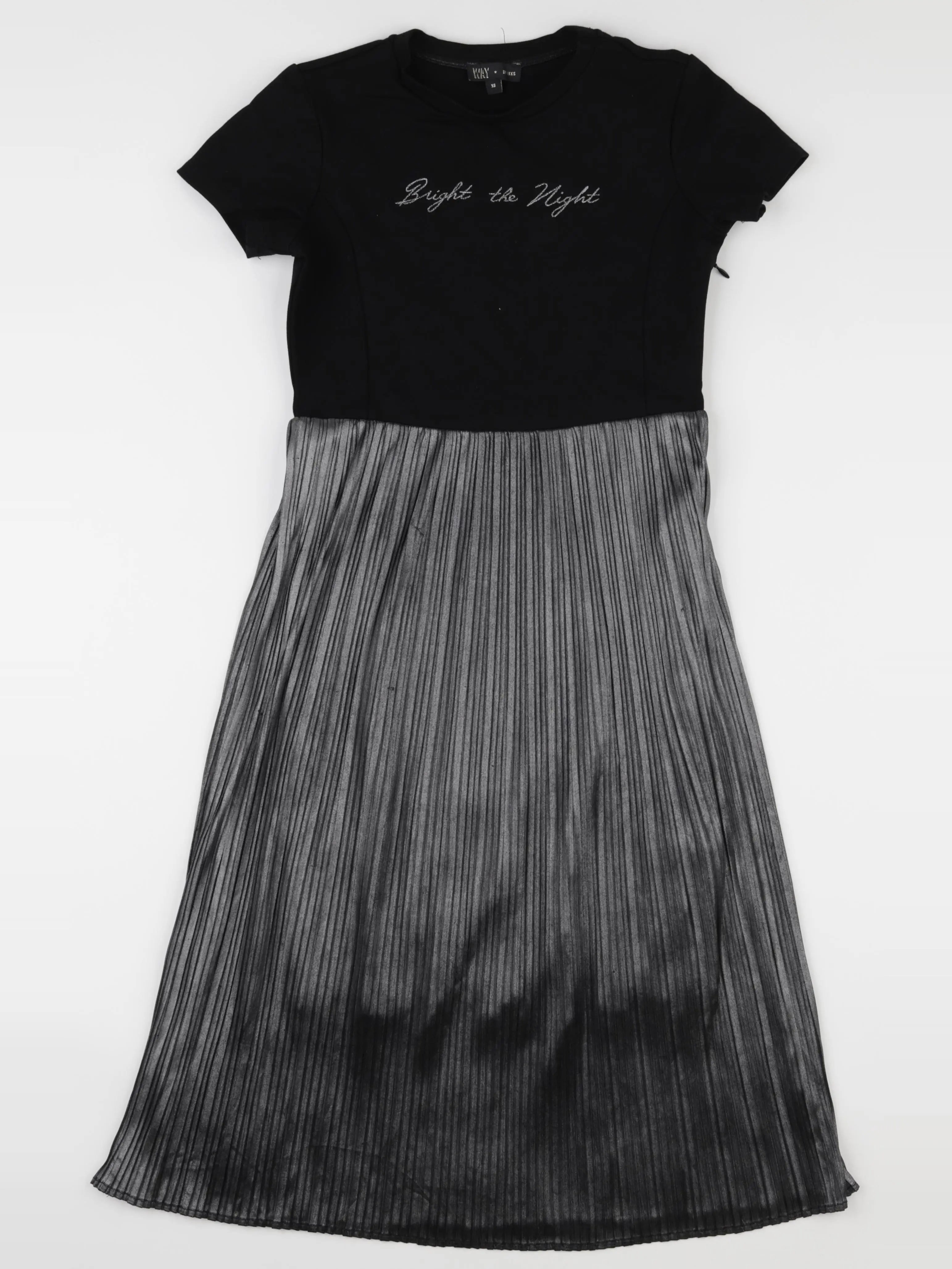 IKKS - robe noir, gris - 12 ans