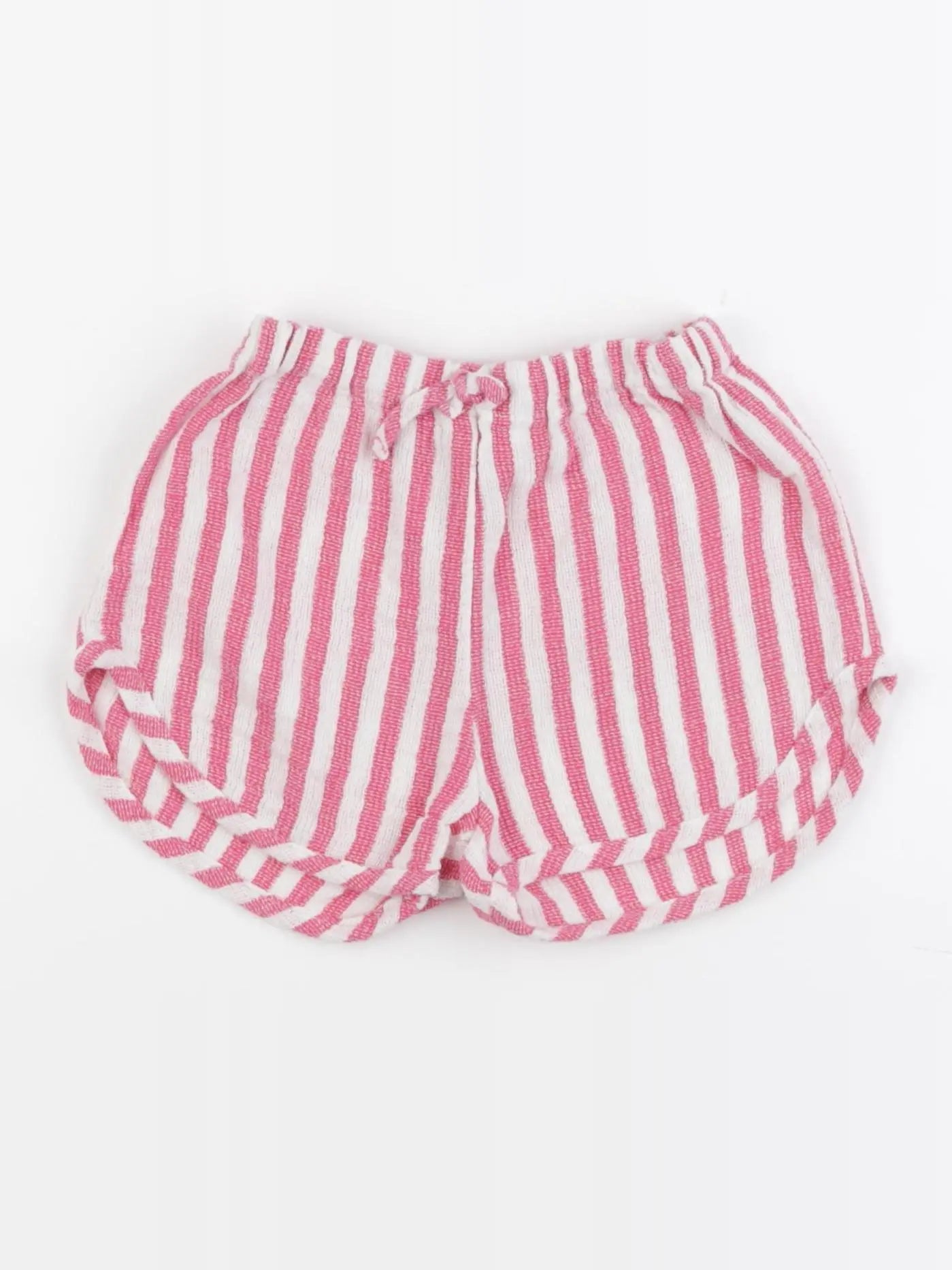 Zara - bloomer blanc, rose - 3/4 ans