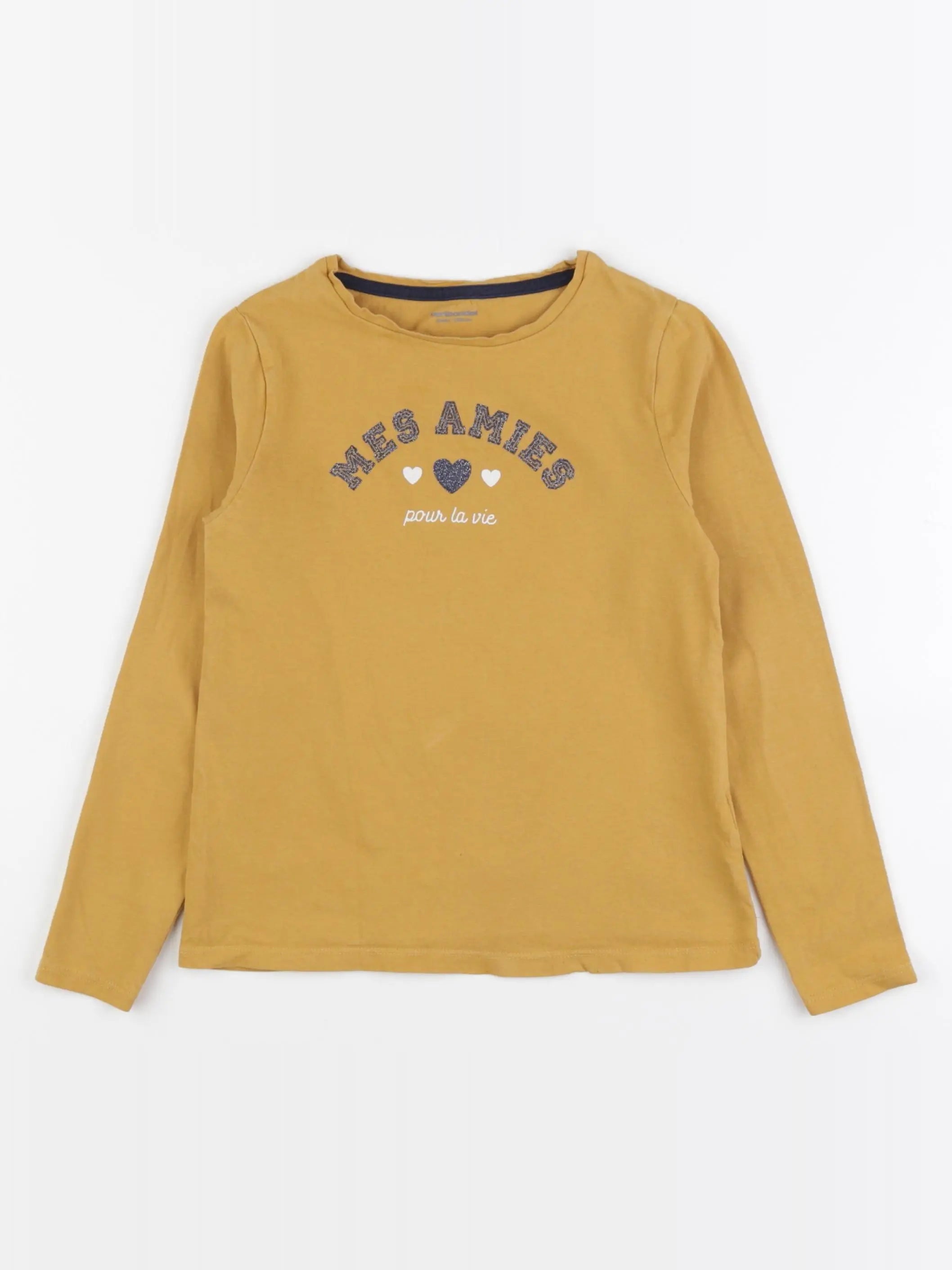 Vertbaudet - tee-shirt jaune - 8 ans