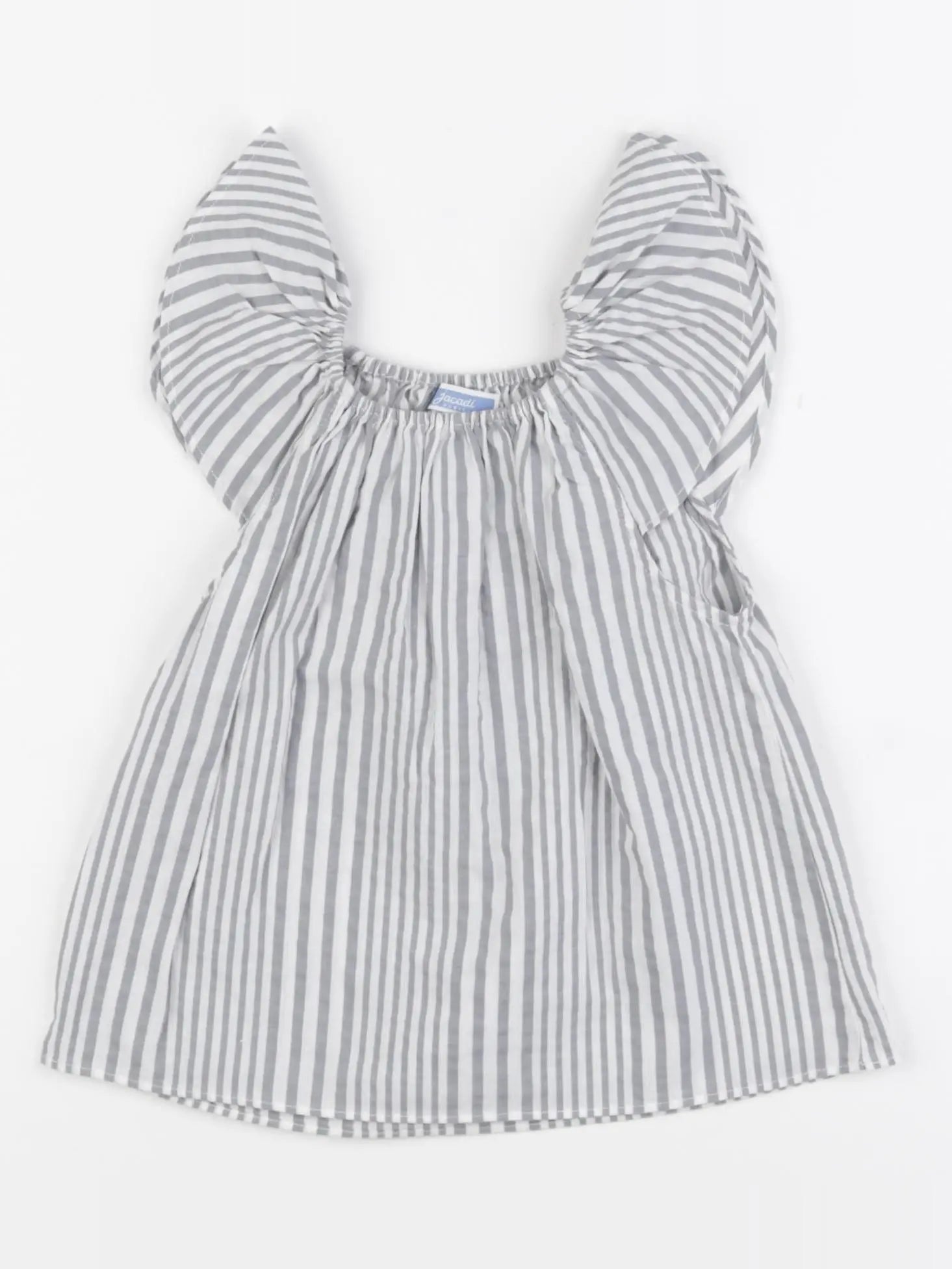 Jacadi - blouse gris, blanc - 24 mois