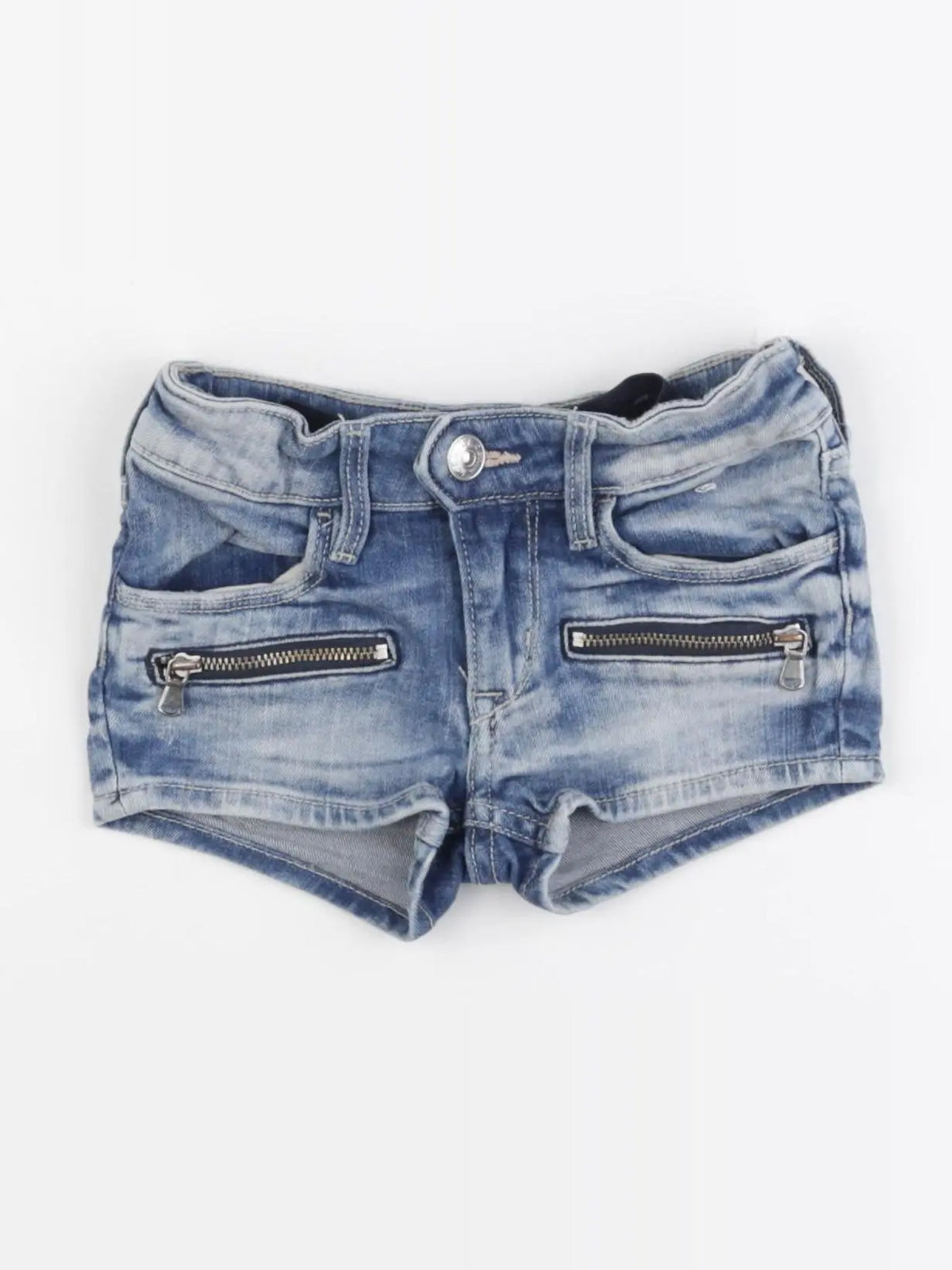 H&M - short bleu - 3/4 ans