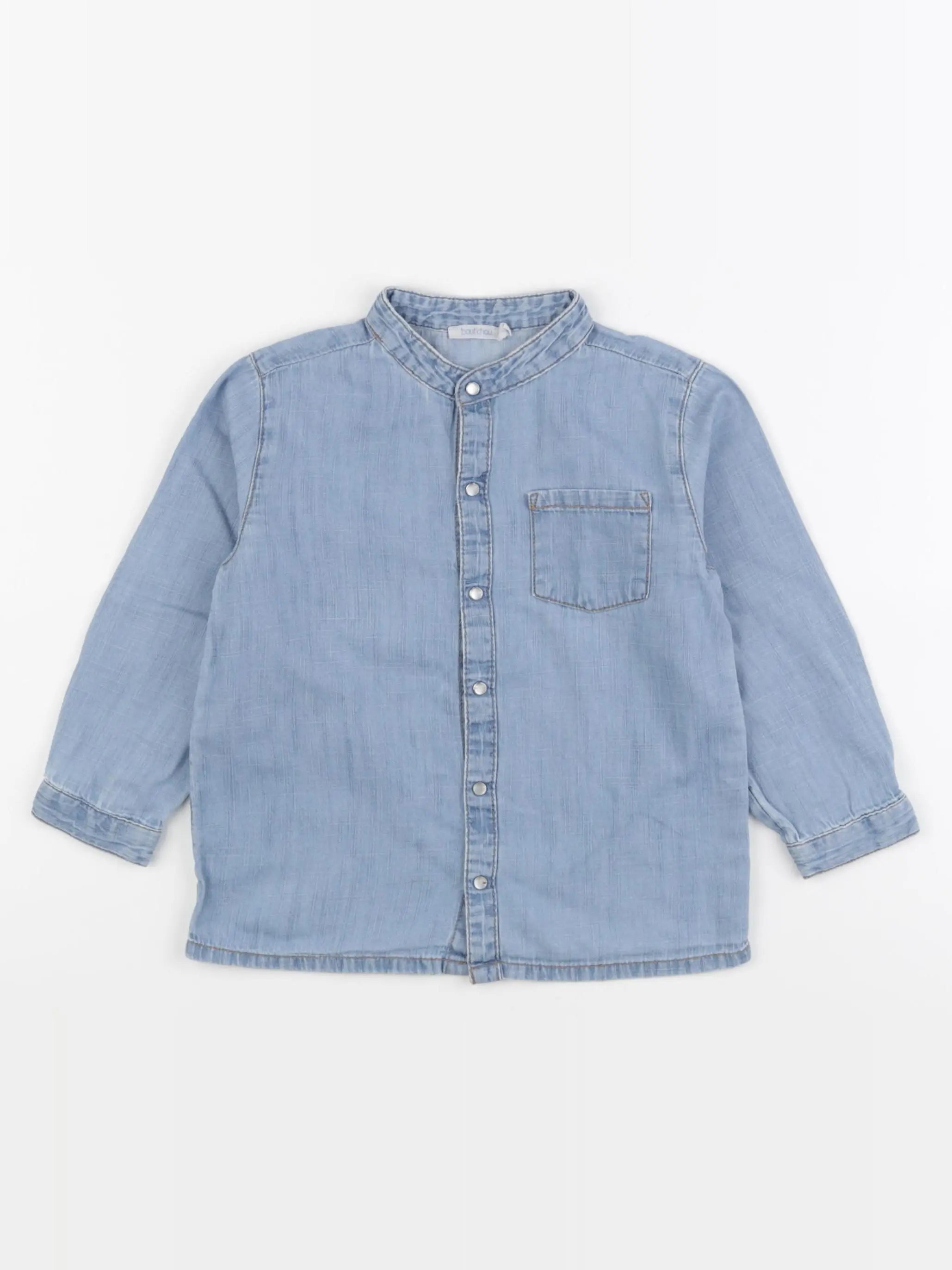 Boutchou - chemise bleu - 36 mois