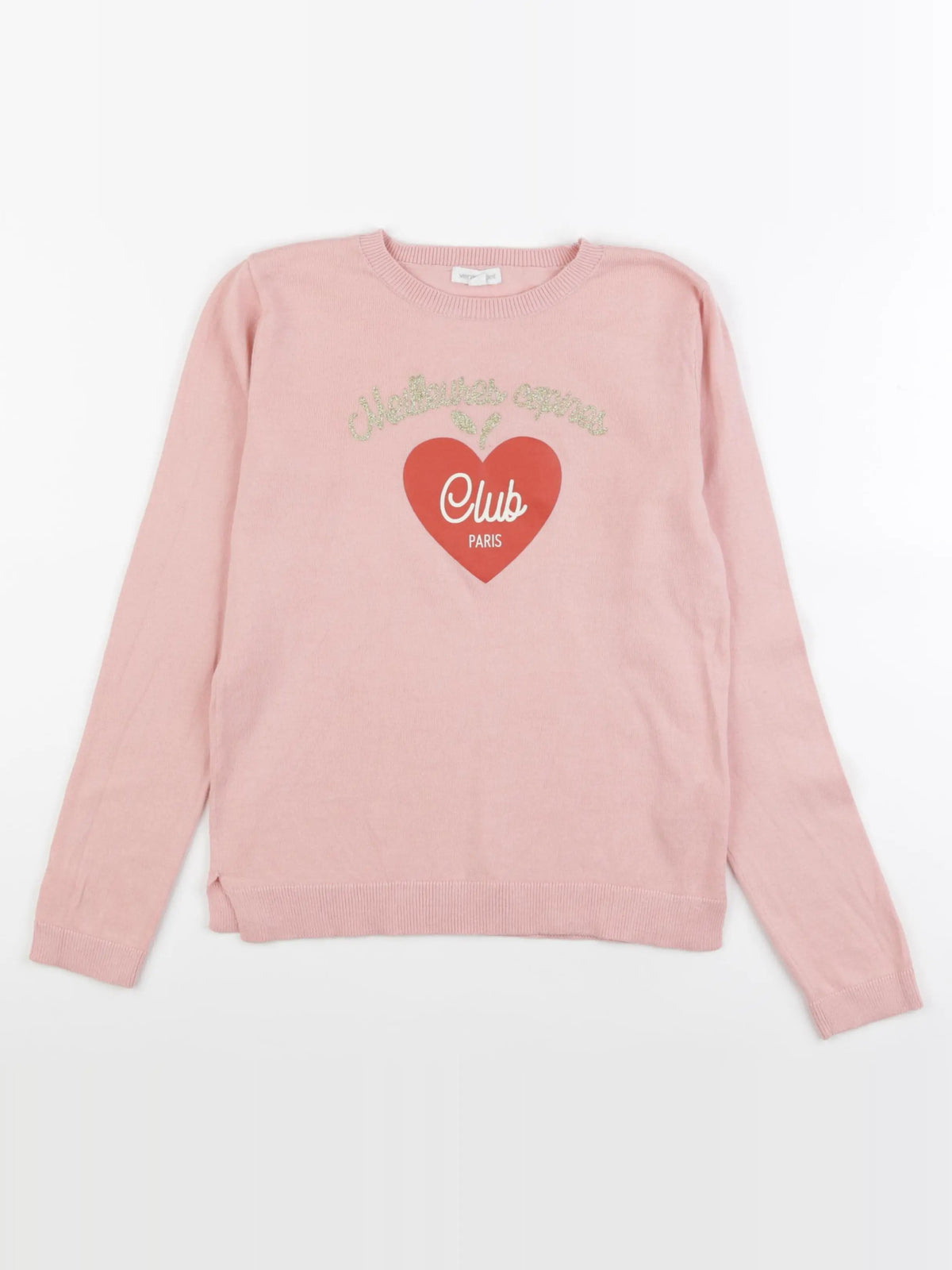 Vertbaudet - pull rose - 10 ans