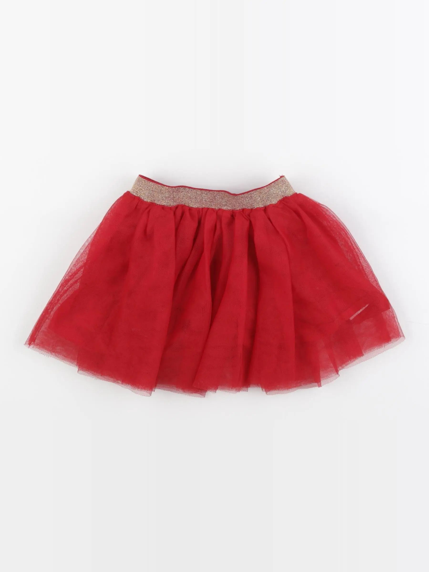 Vertbaudet - jupe rouge - 24 mois