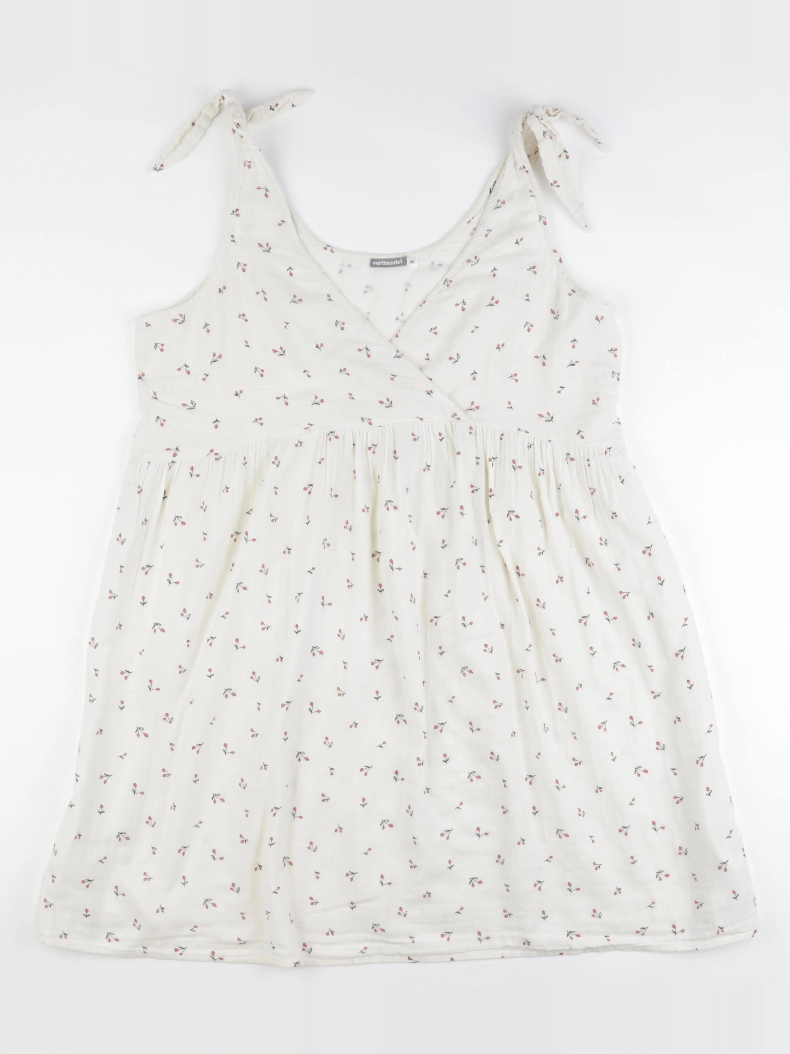 Vertbaudet - robe grossesse, allaitement blanc - 46