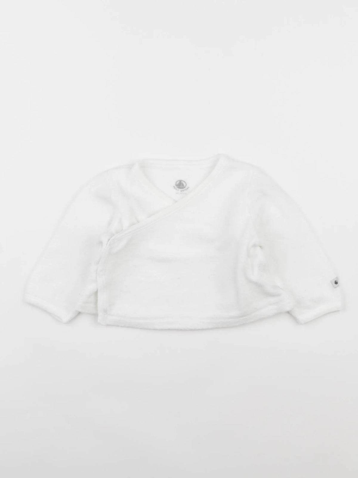 Petit Bateau - gilet blanc - 6 mois