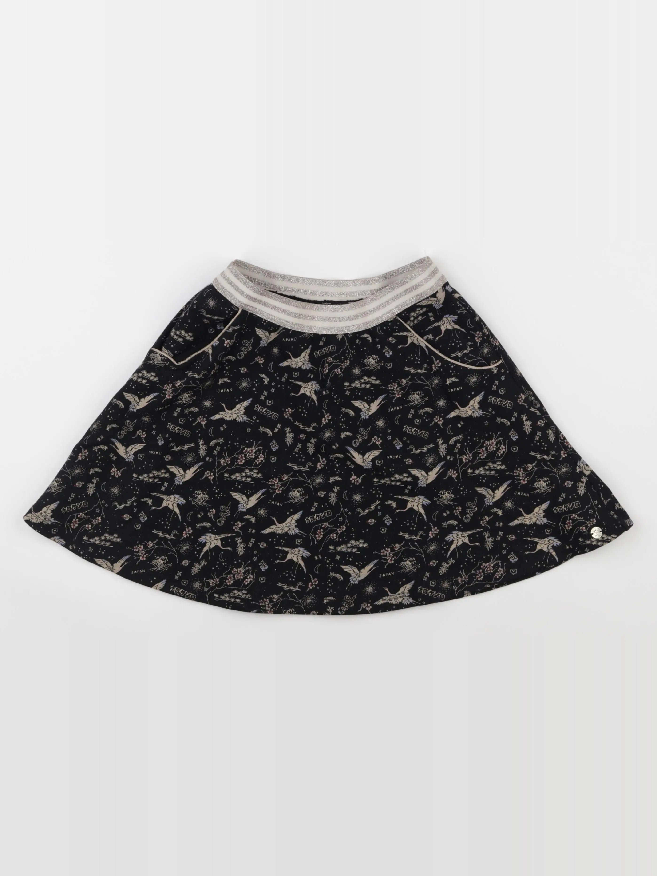 IKKS - jupe noir, or - 8 ans