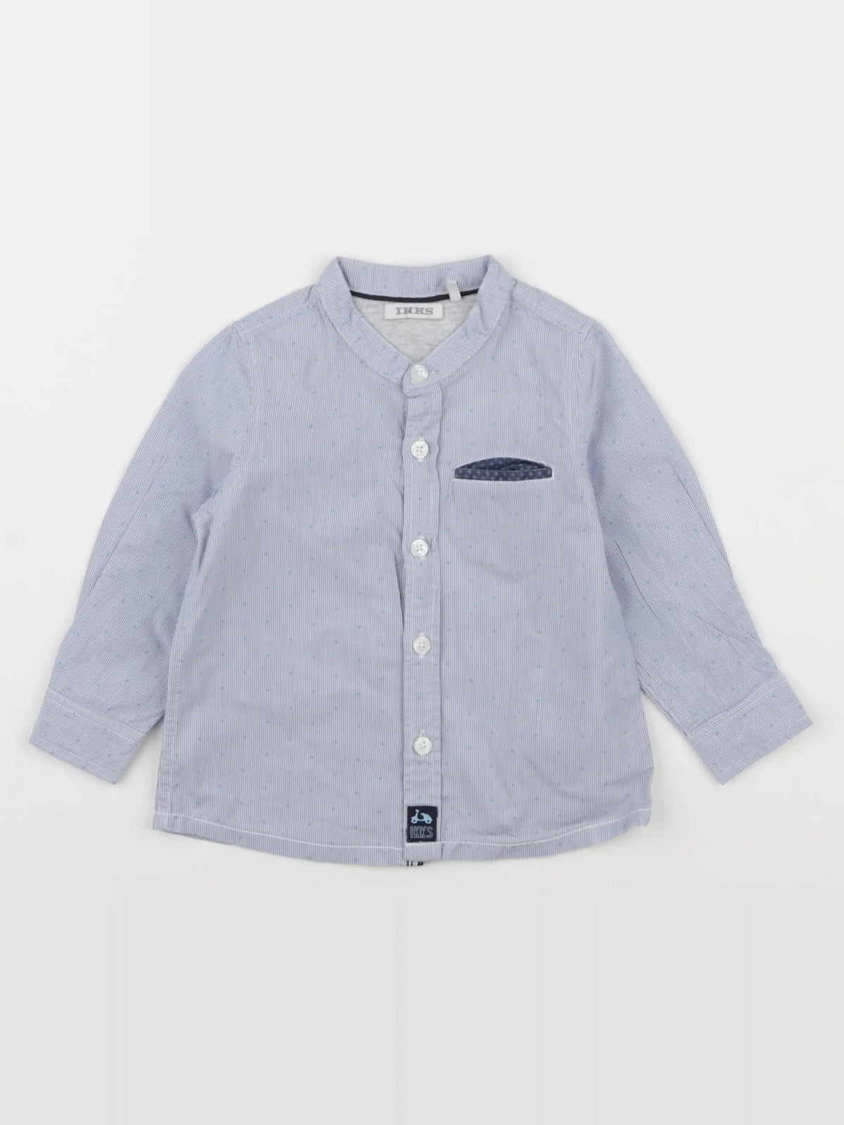 IKKS - chemise bleu - 12 mois