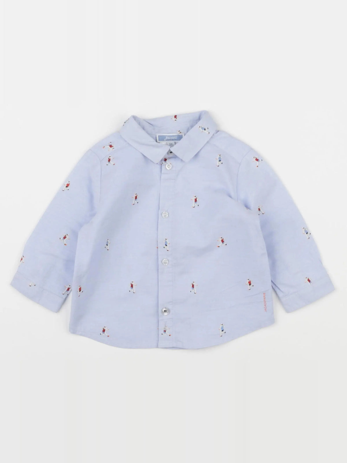 Jacadi - chemise bleu - 6 mois