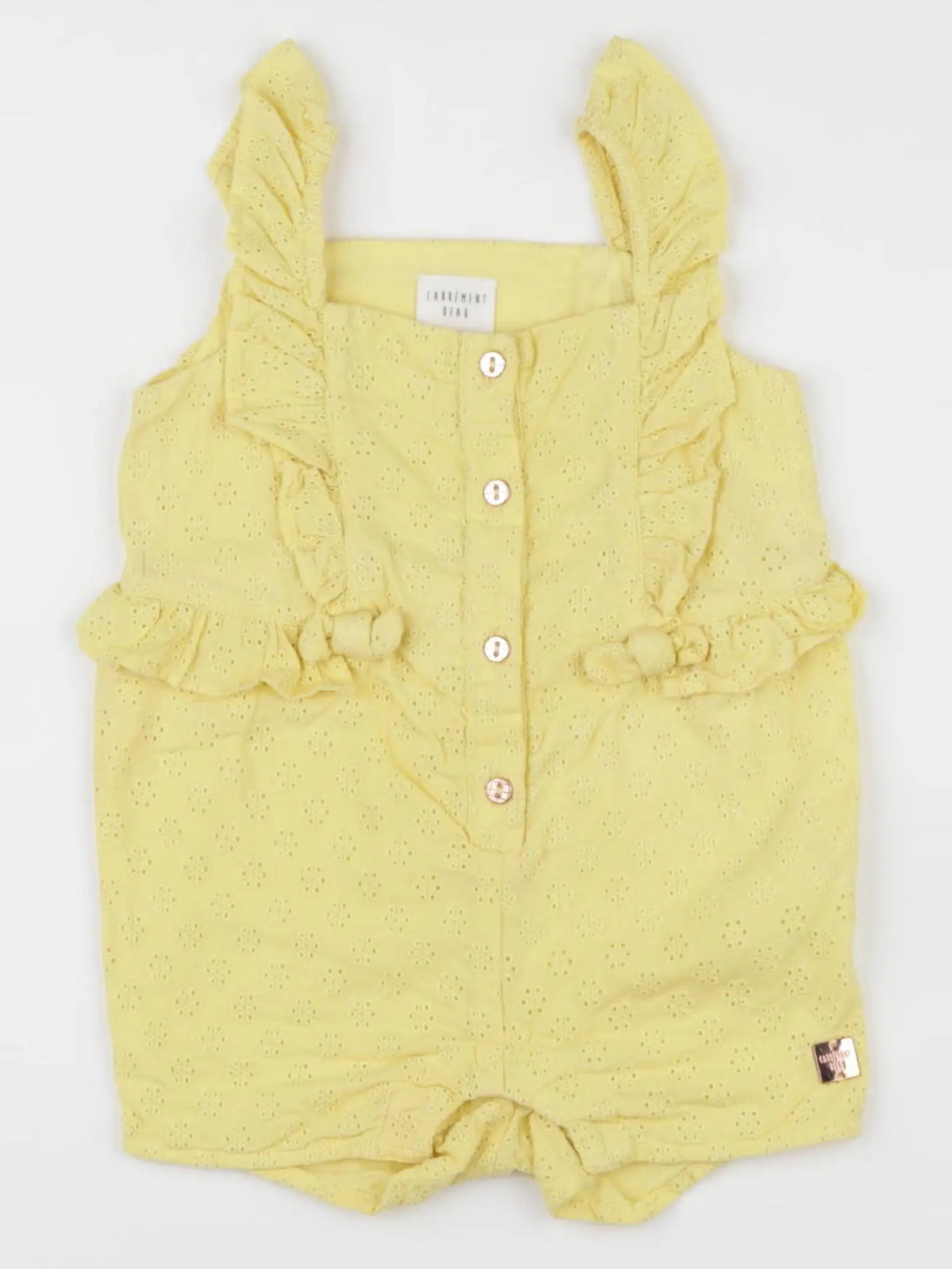 Carrément Beau - combinaison jaune - 12 mois