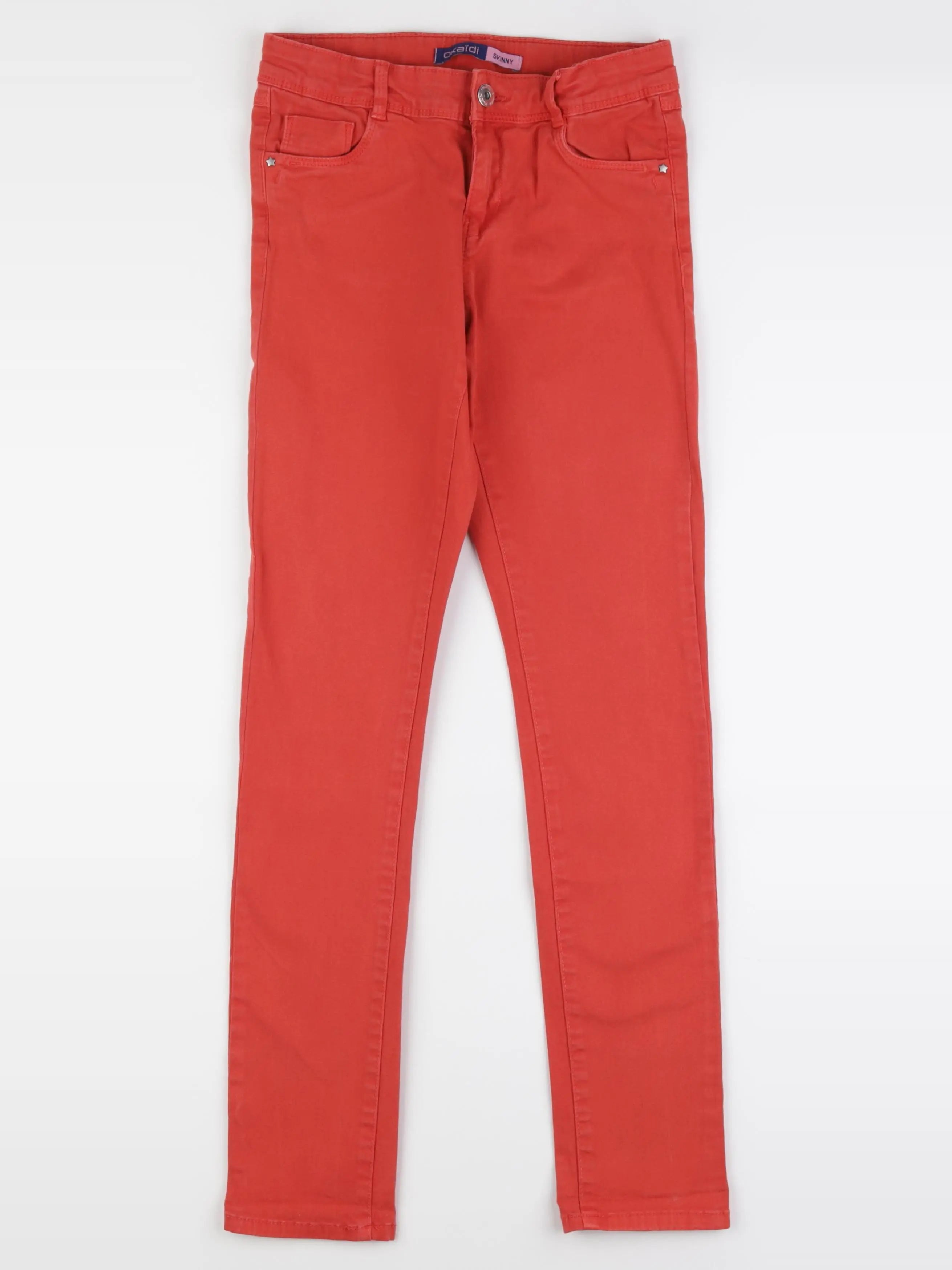 Okaidi - jean orange - 12 ans